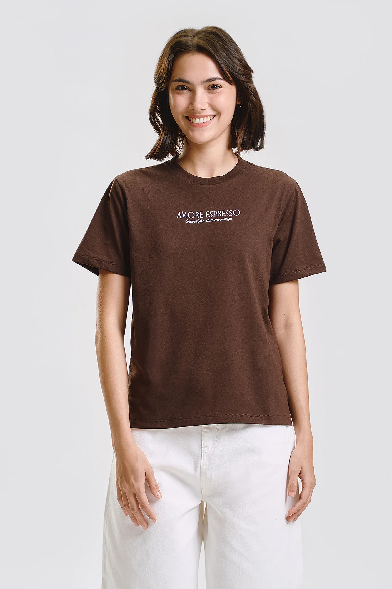 Amore Espresso Relaxed Graphic T-Shirt