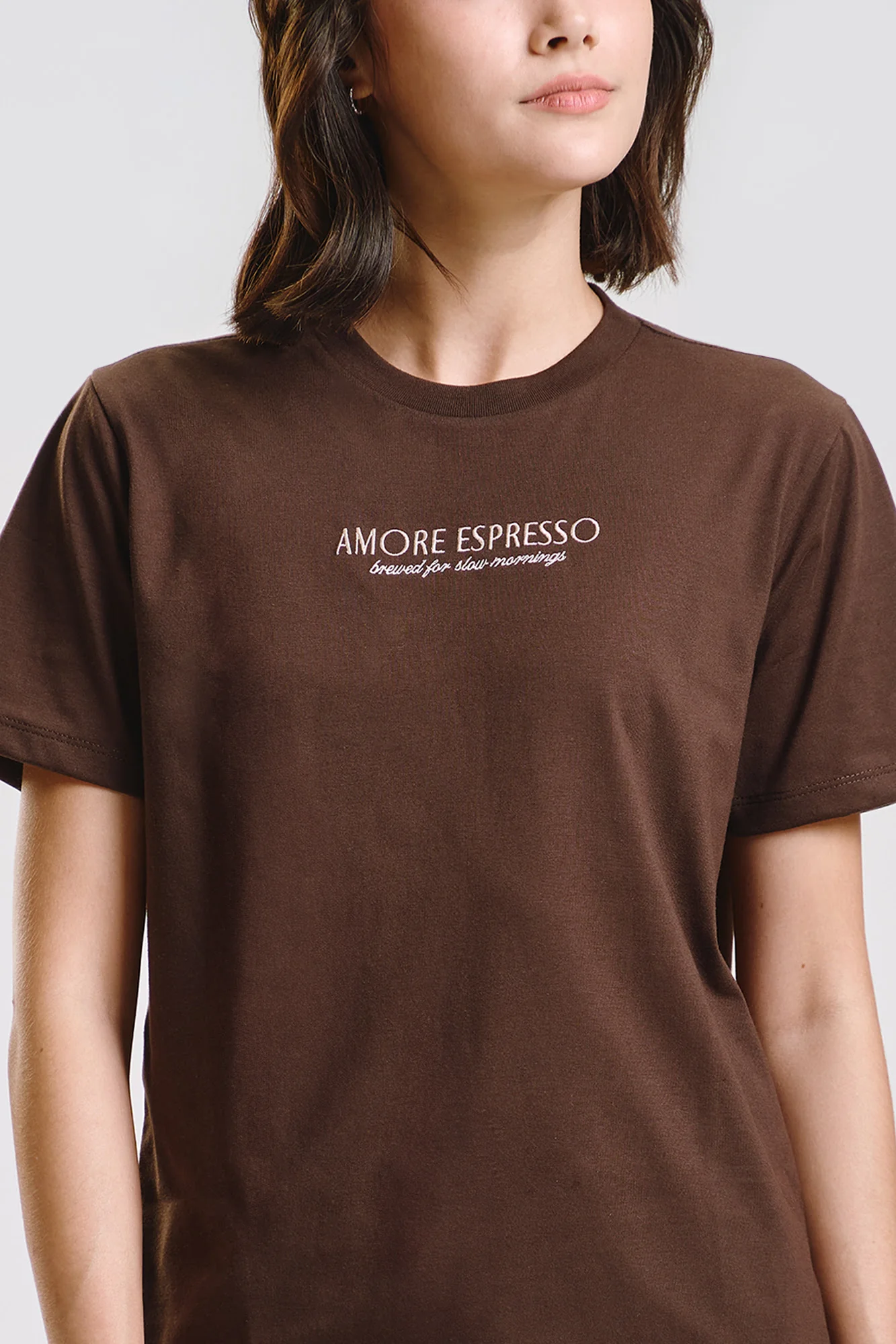 Amore Espresso Relaxed Graphic T-Shirt - Image 2