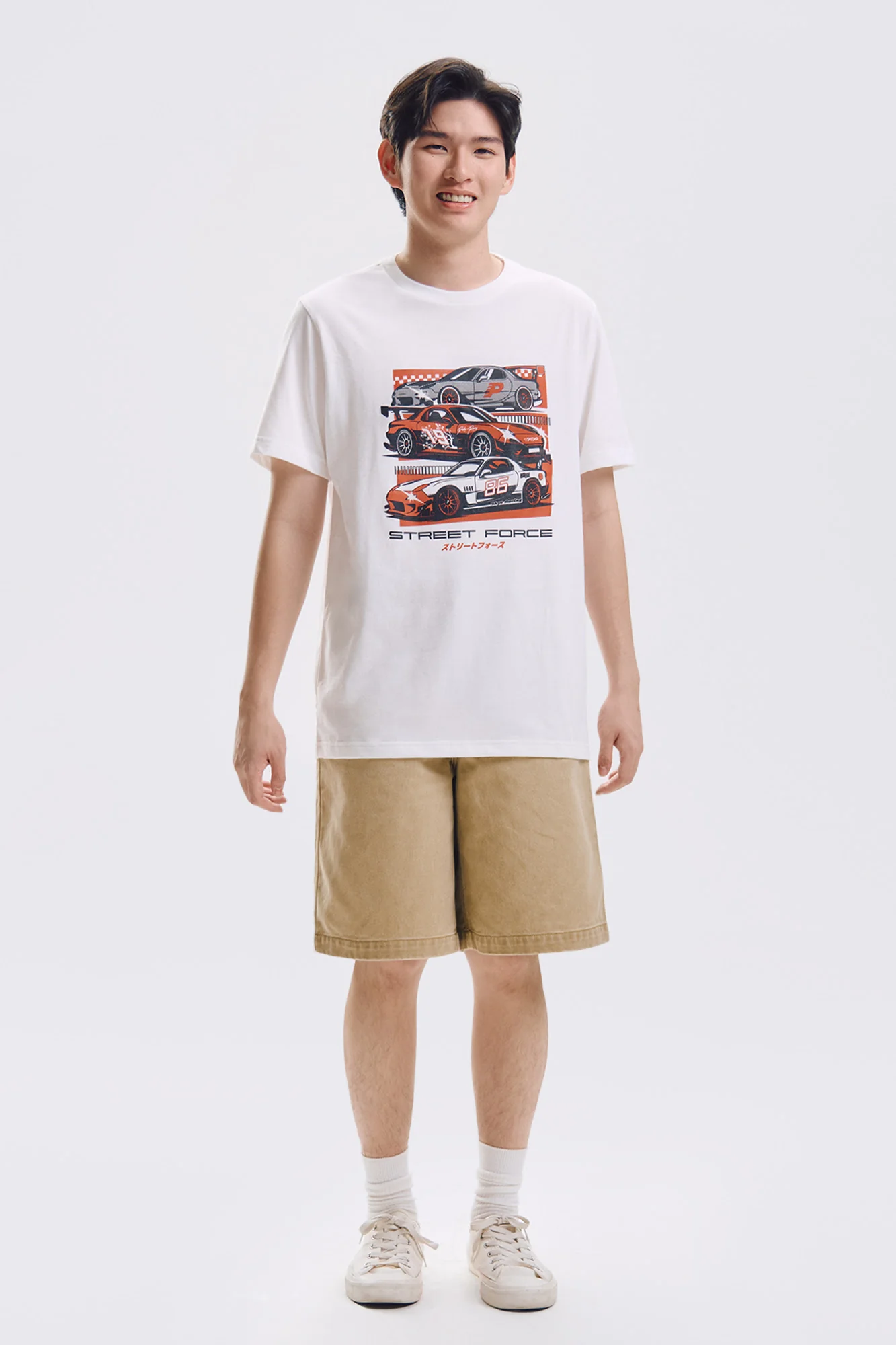 Baggy Fit Colored Denim Shorts - Image 5