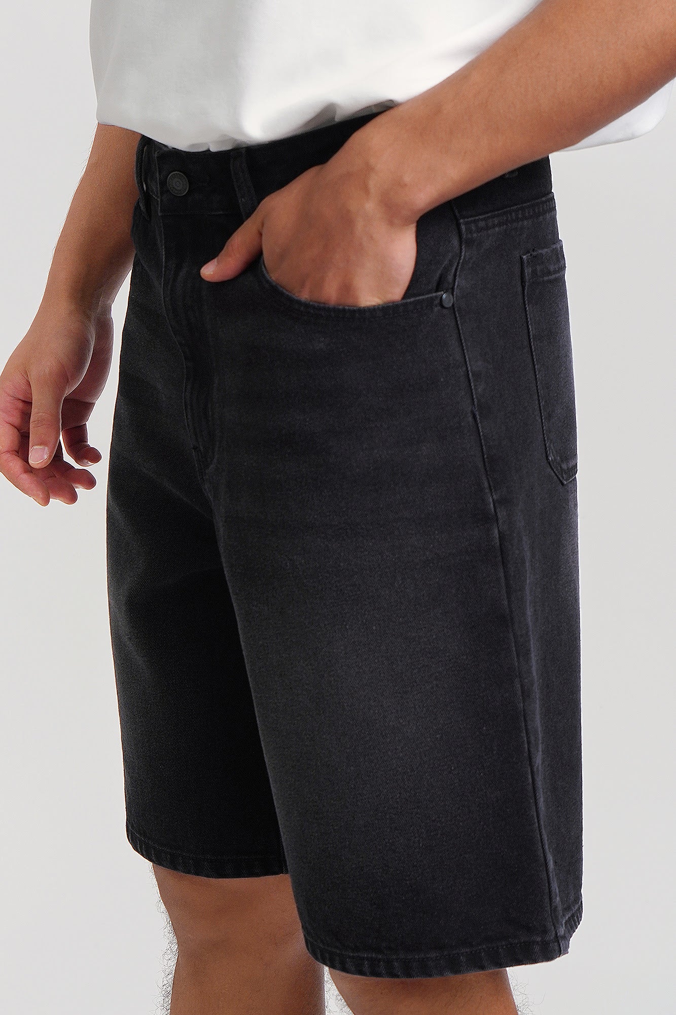 Baggy Fit Denim Shorts - Image 2