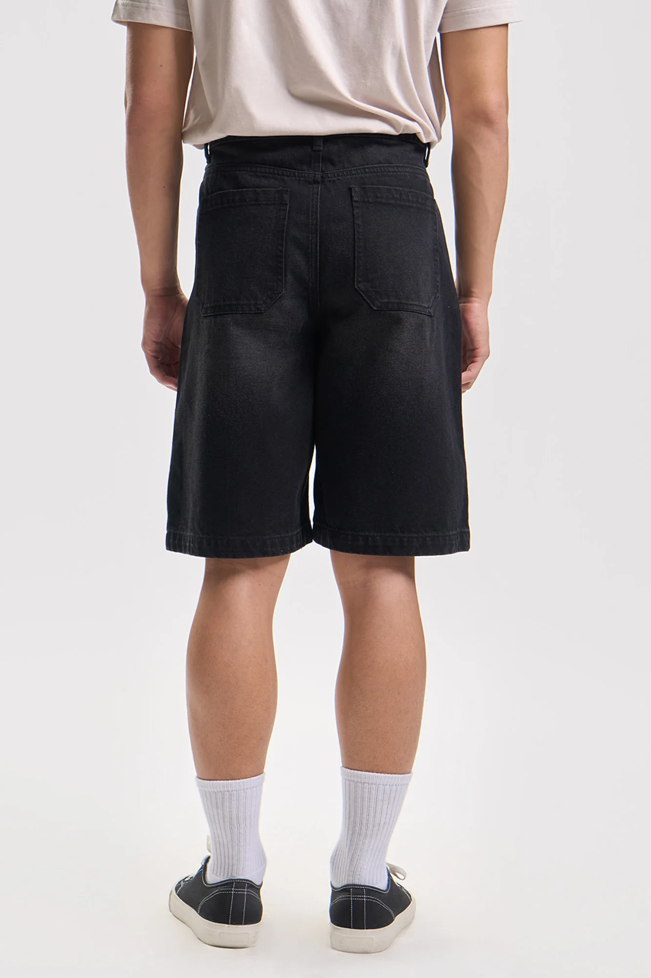 Baggy Fit Denim Shorts - Image 3