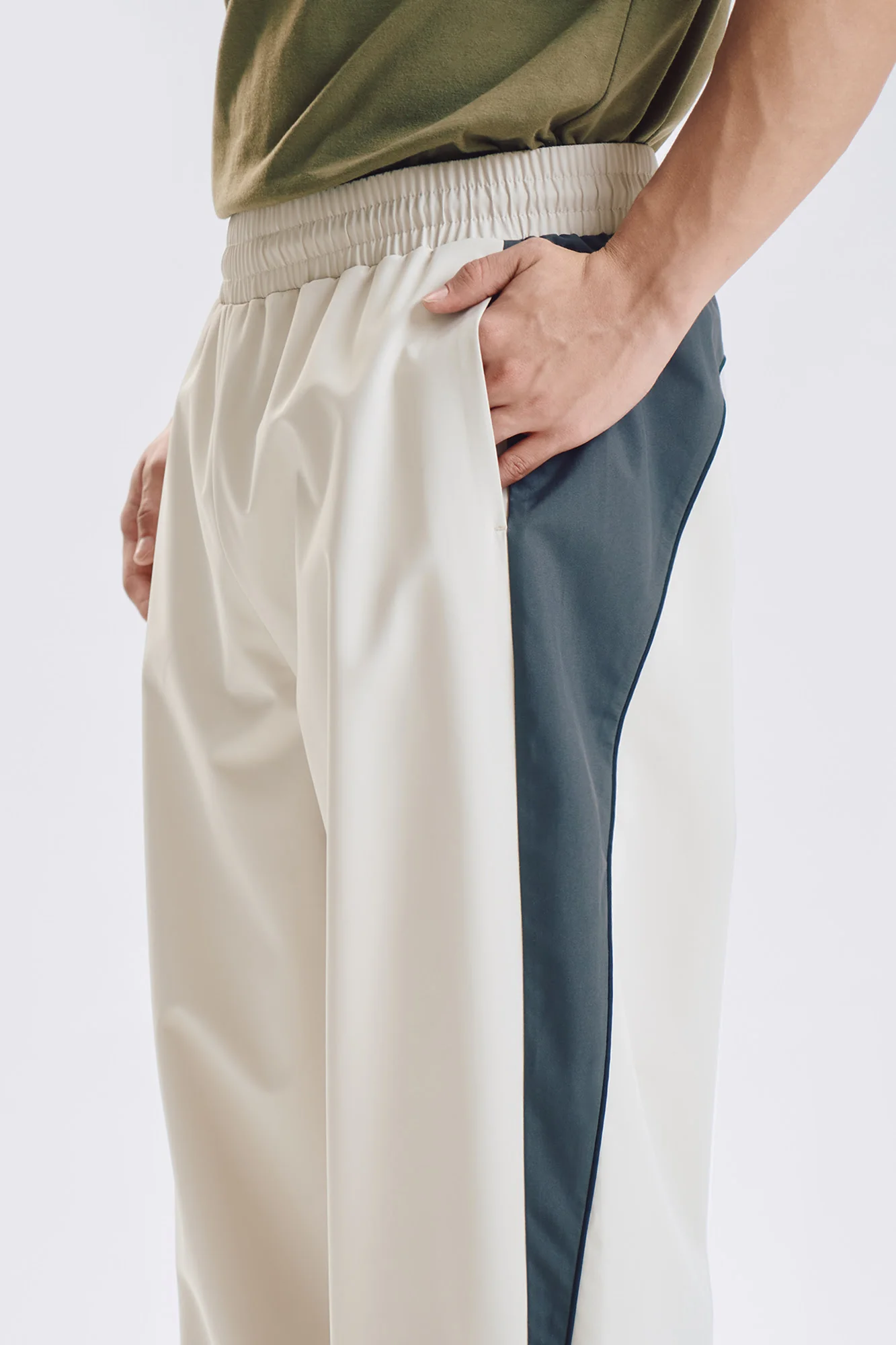 Baggy Fit Nylon Track Pants - Image 2