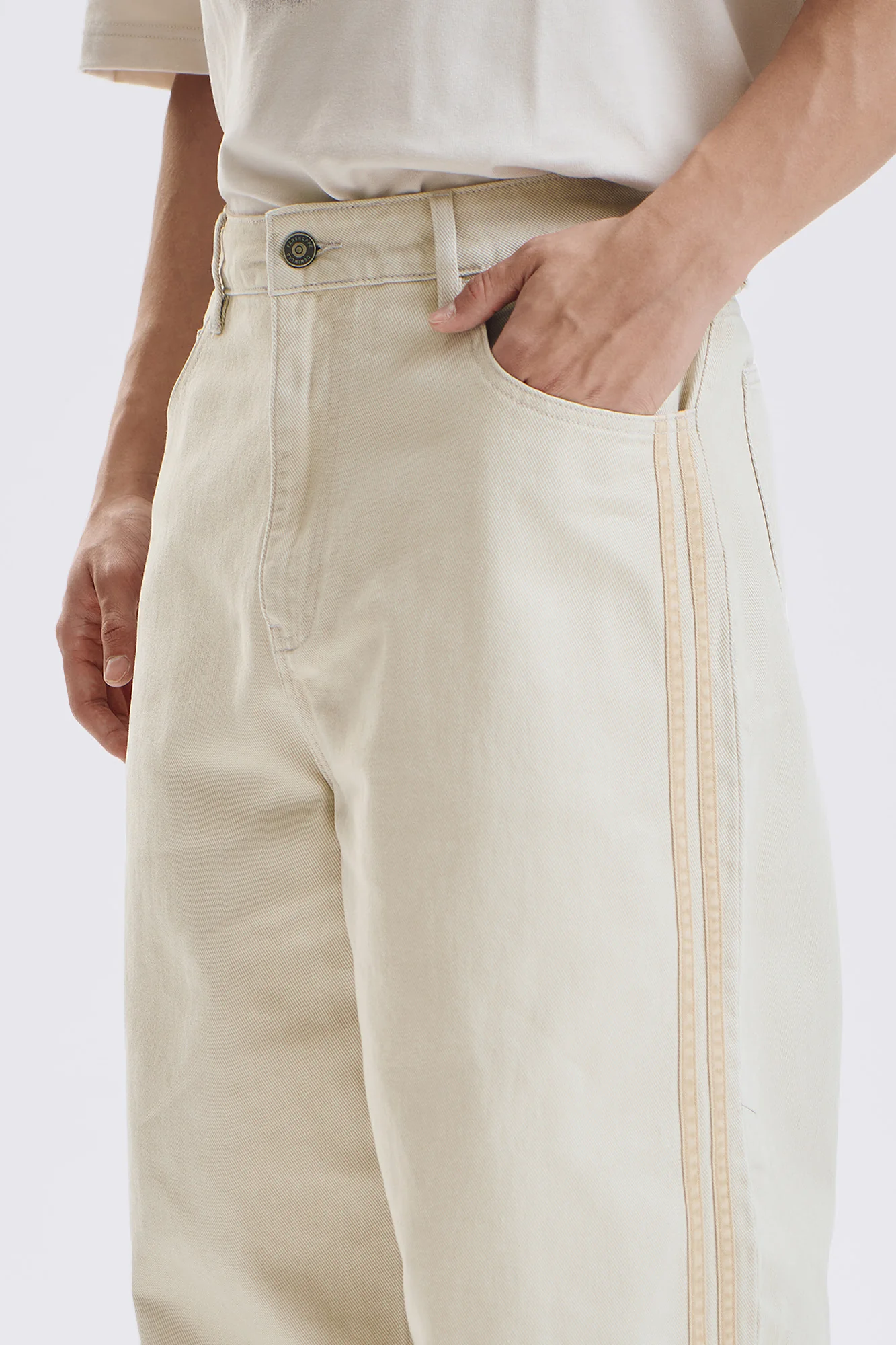 Baggy Fit Trousers with Side Taping - Image 2