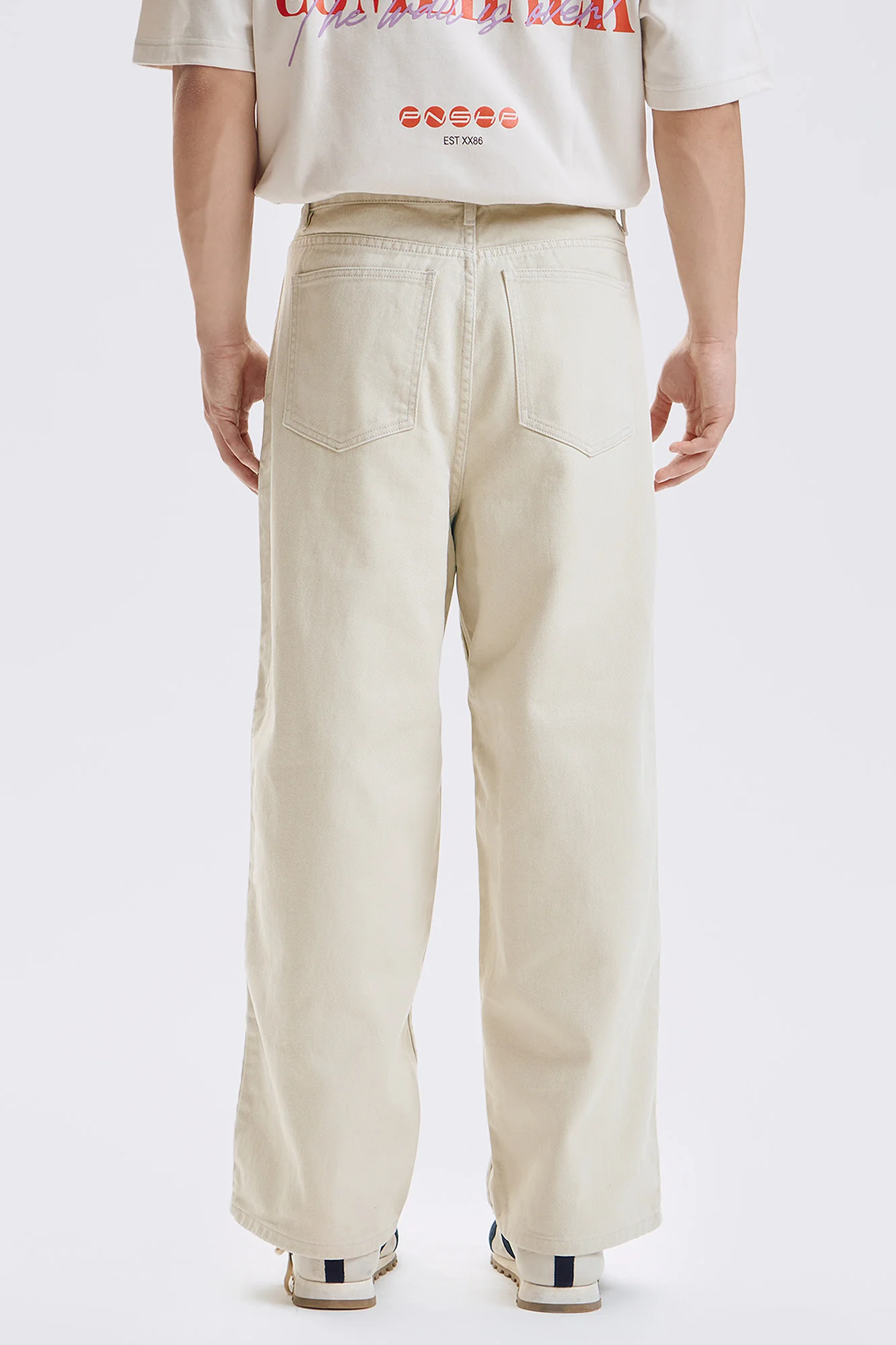 Baggy Fit Trousers with Side Taping - Image 3