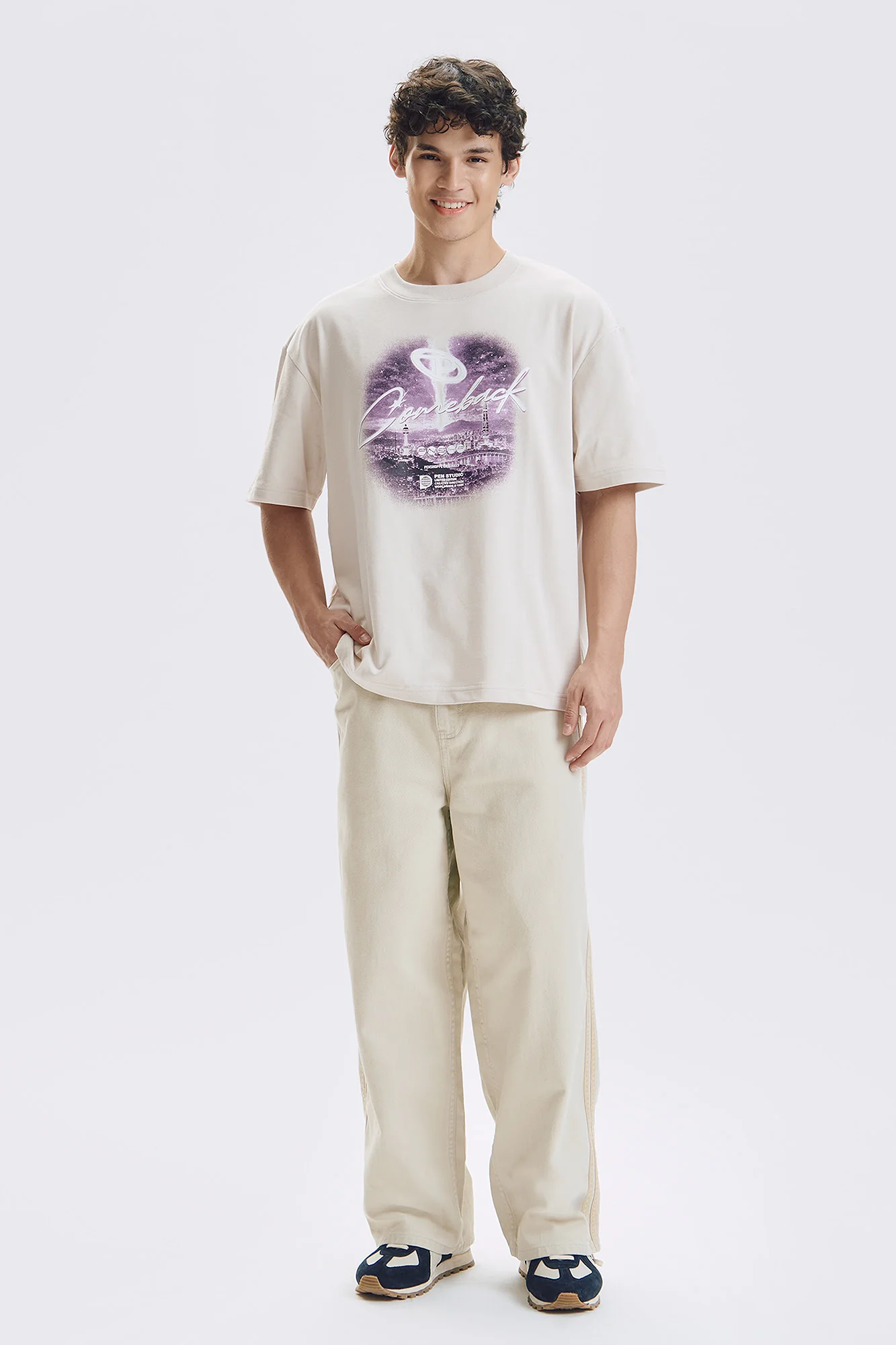 Baggy Fit Trousers with Side Taping - Image 5