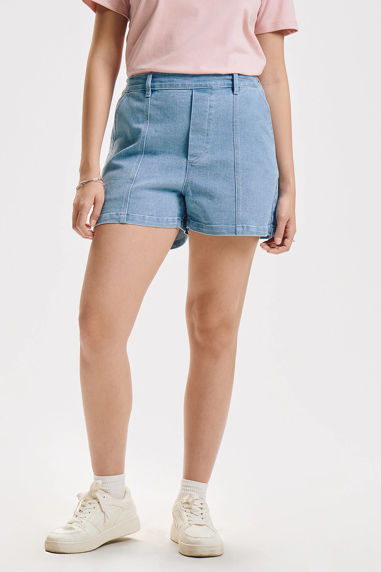 Basic Denim Shorts - Image 4