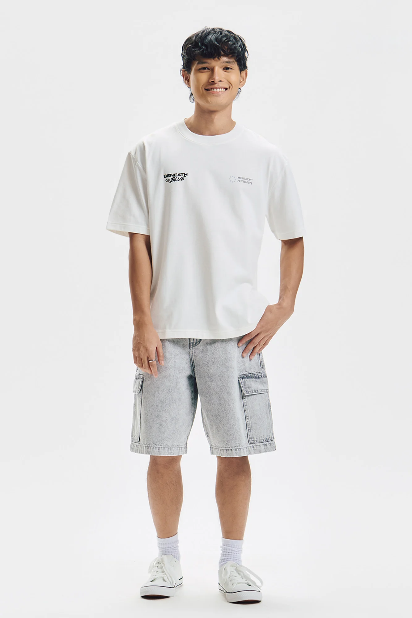 Beneath The Blue Relaxed Graphic T-Shirt - Image 4