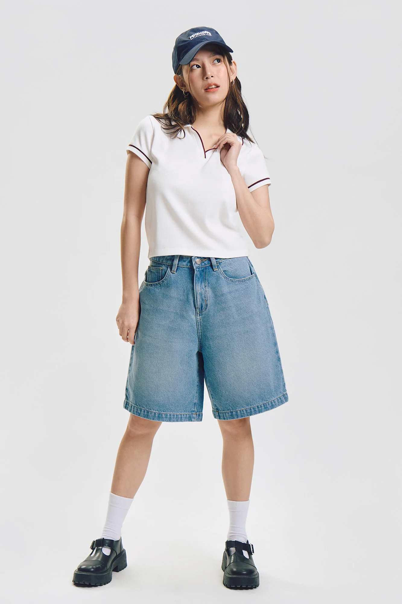 Bermuda Tinted Denim Shorts - Image 5