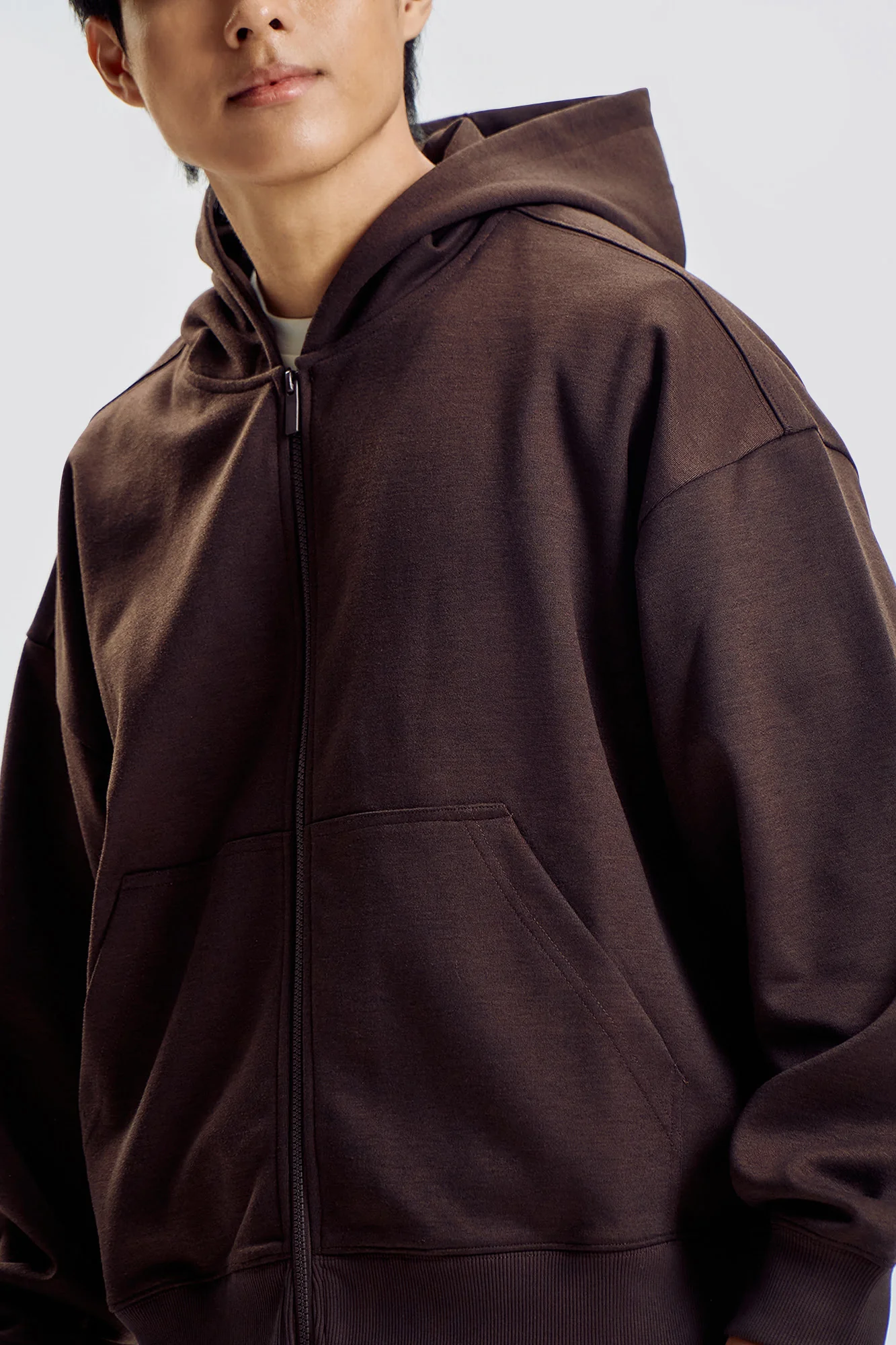 Boxy Fit Full-Zip Hoodie - Image 2