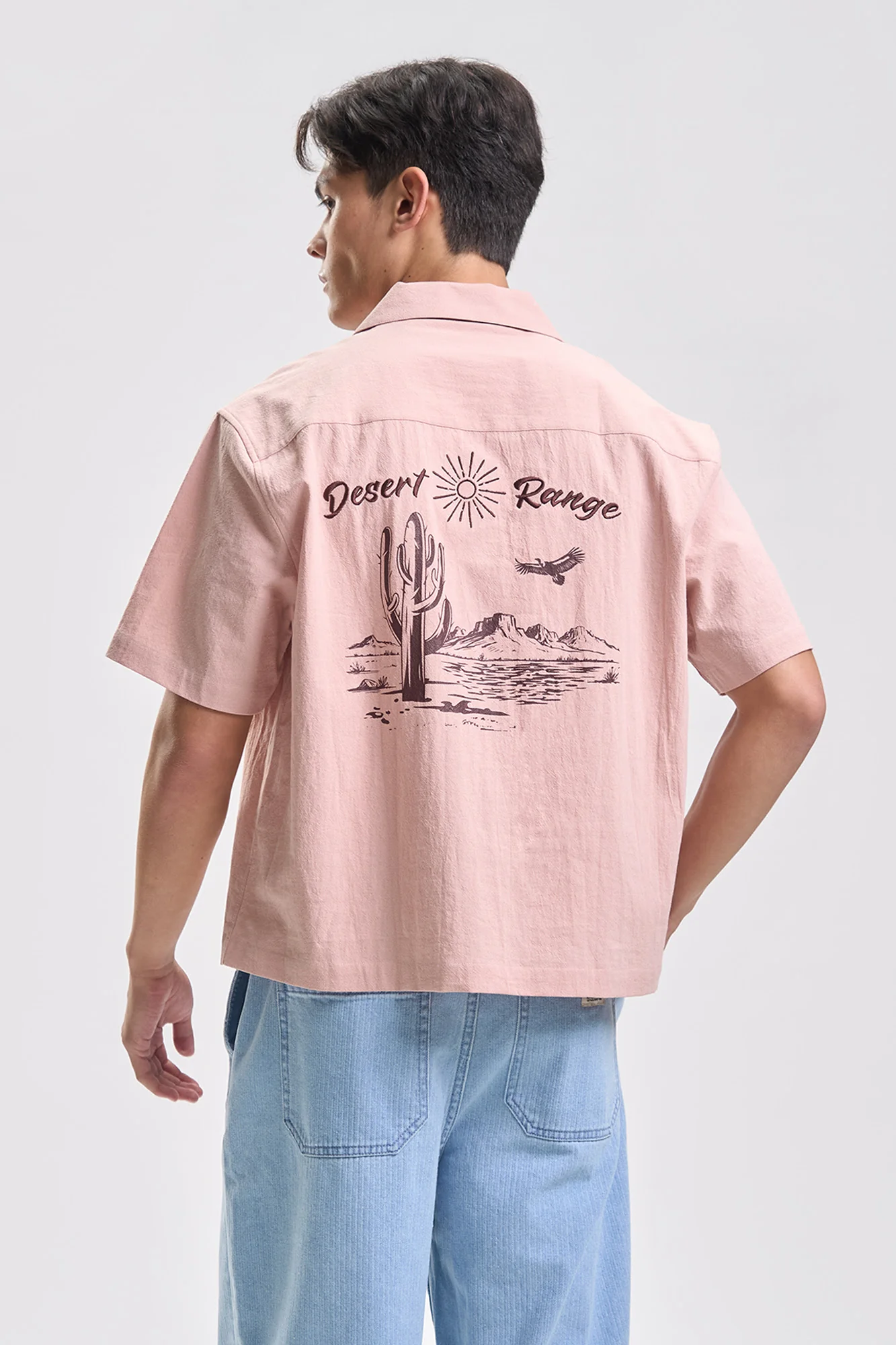 Boxy Shirt with Embroidery