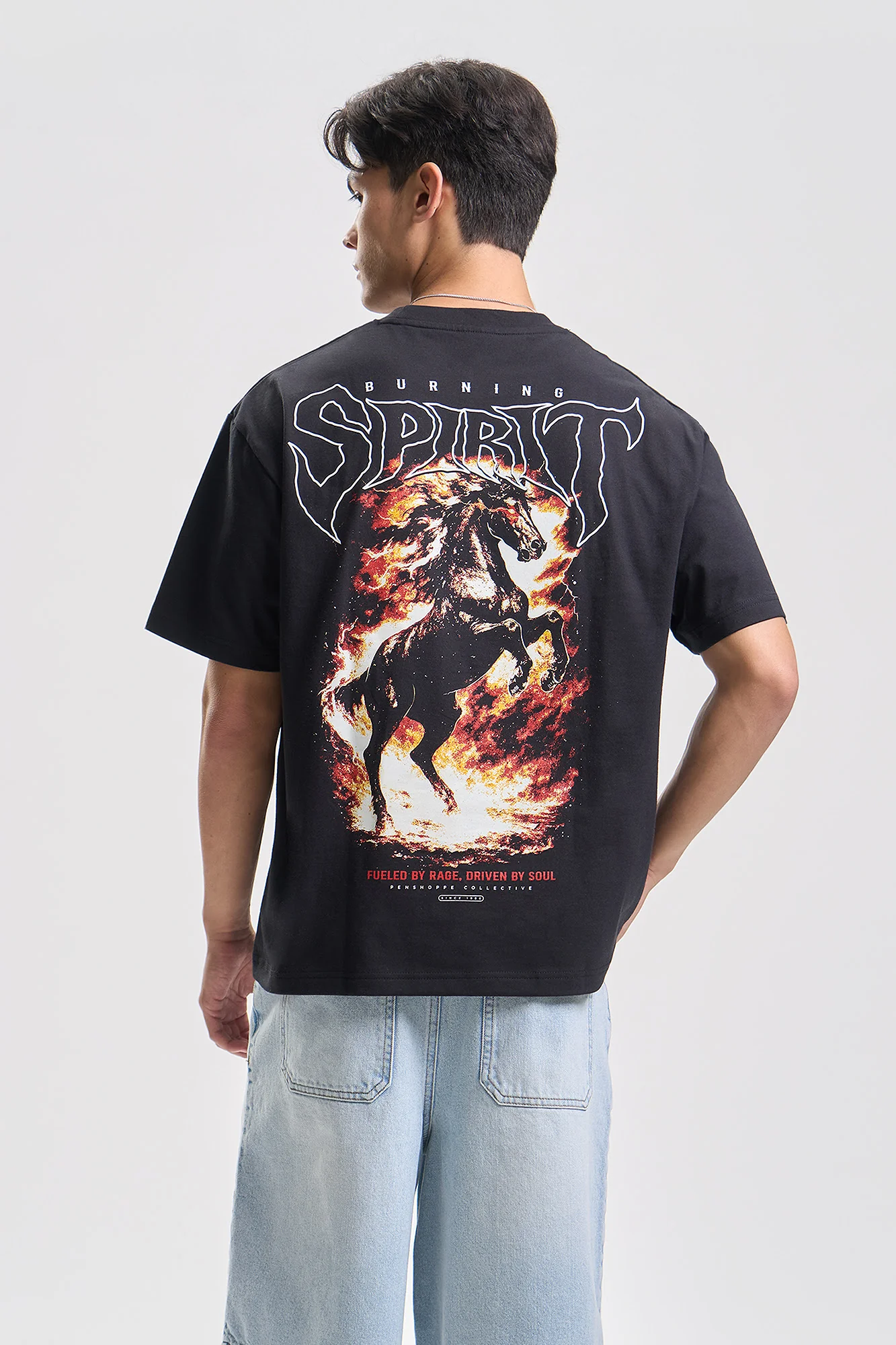 Burning Spirit Relaxed Graphic T-Shirt