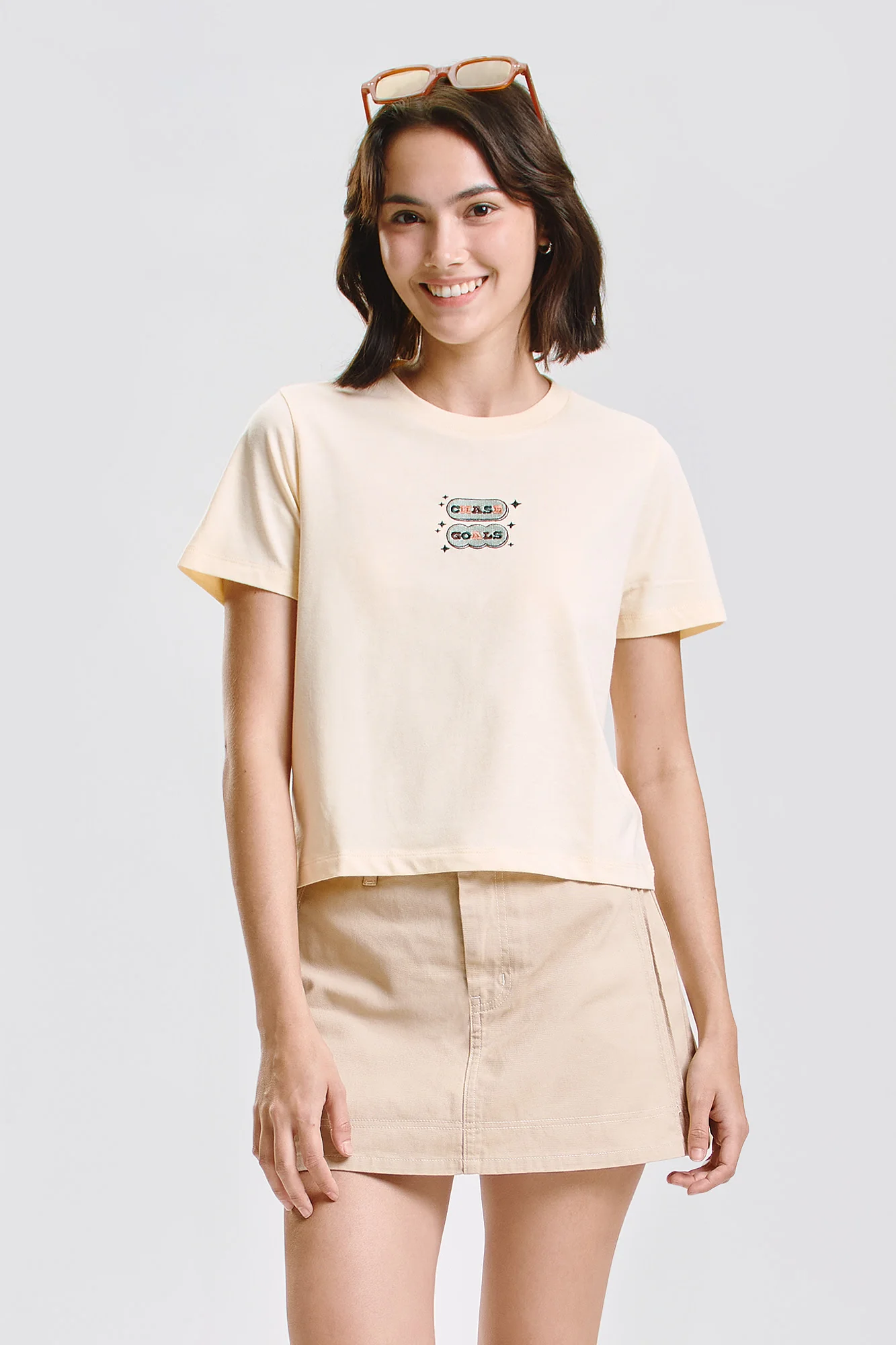 Chase Goals Relaxed Ringer Graphic T-Shirt