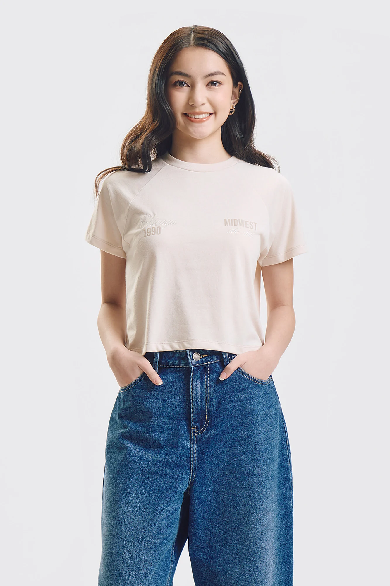 Chicago Raglan Relaxed Graphic T-Shirt