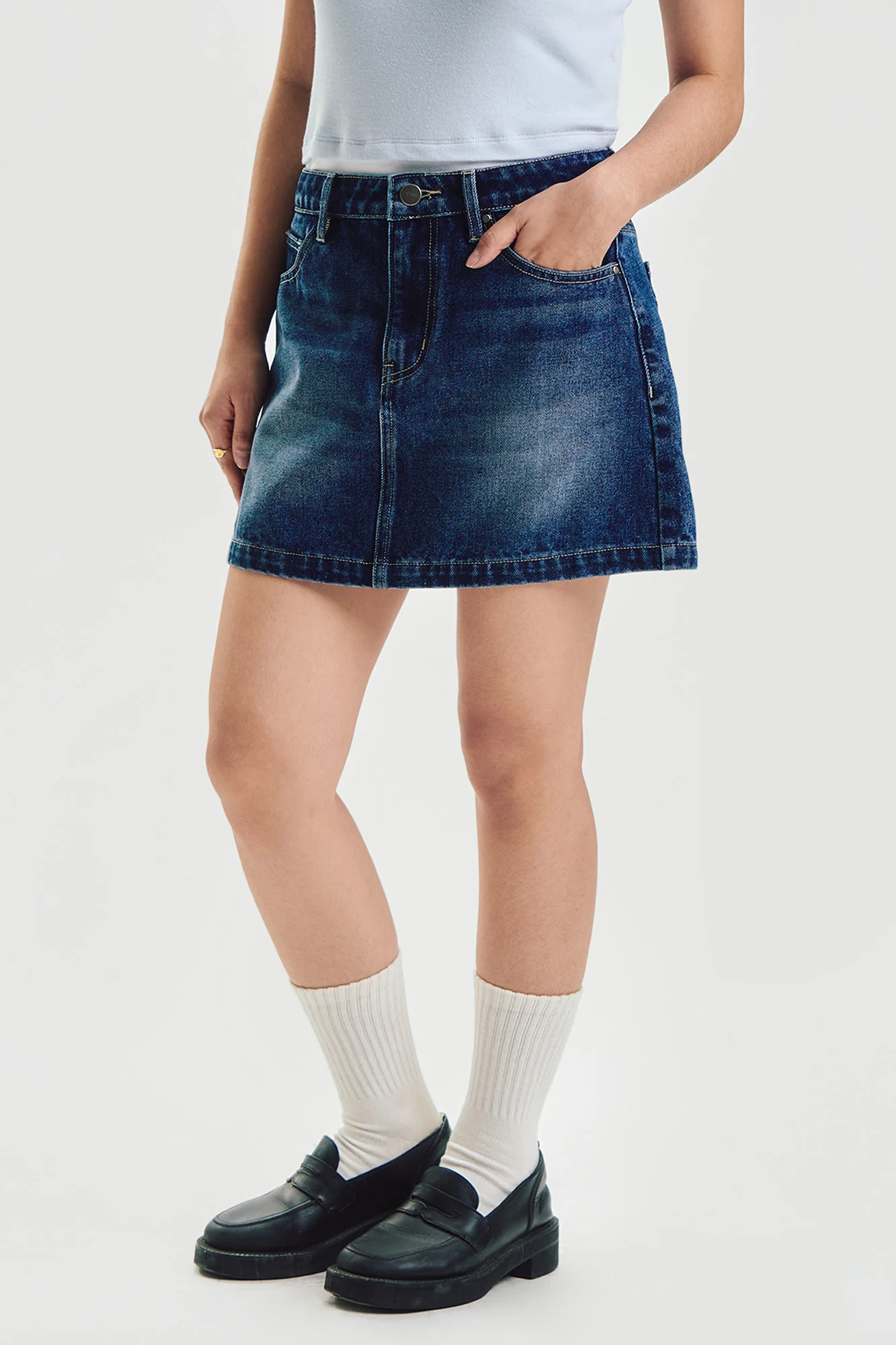 Classic Denim Skirt - Image 5
