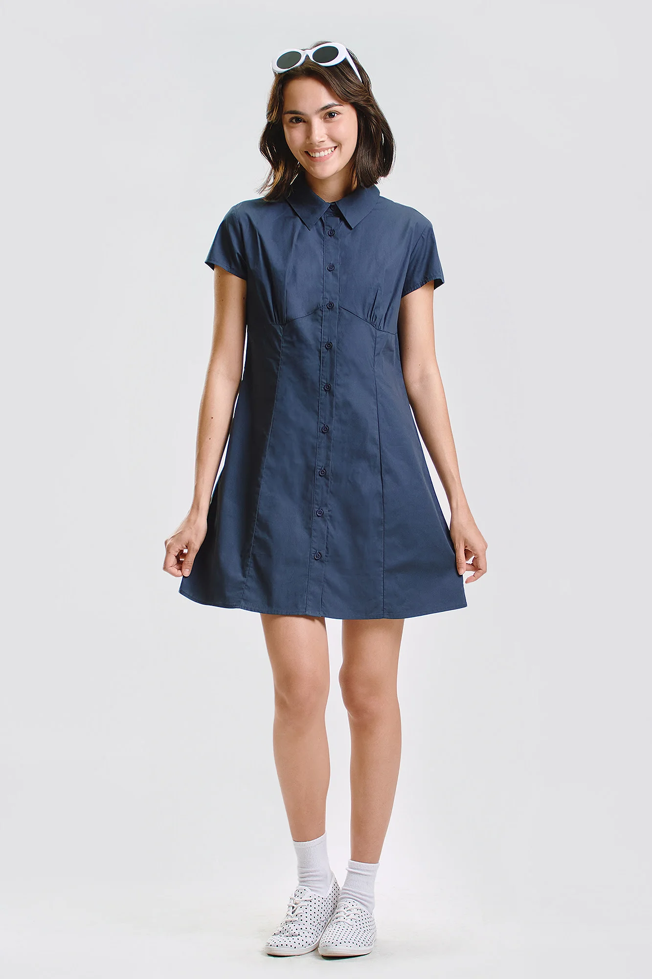 Collared Slim Dress - Image 4