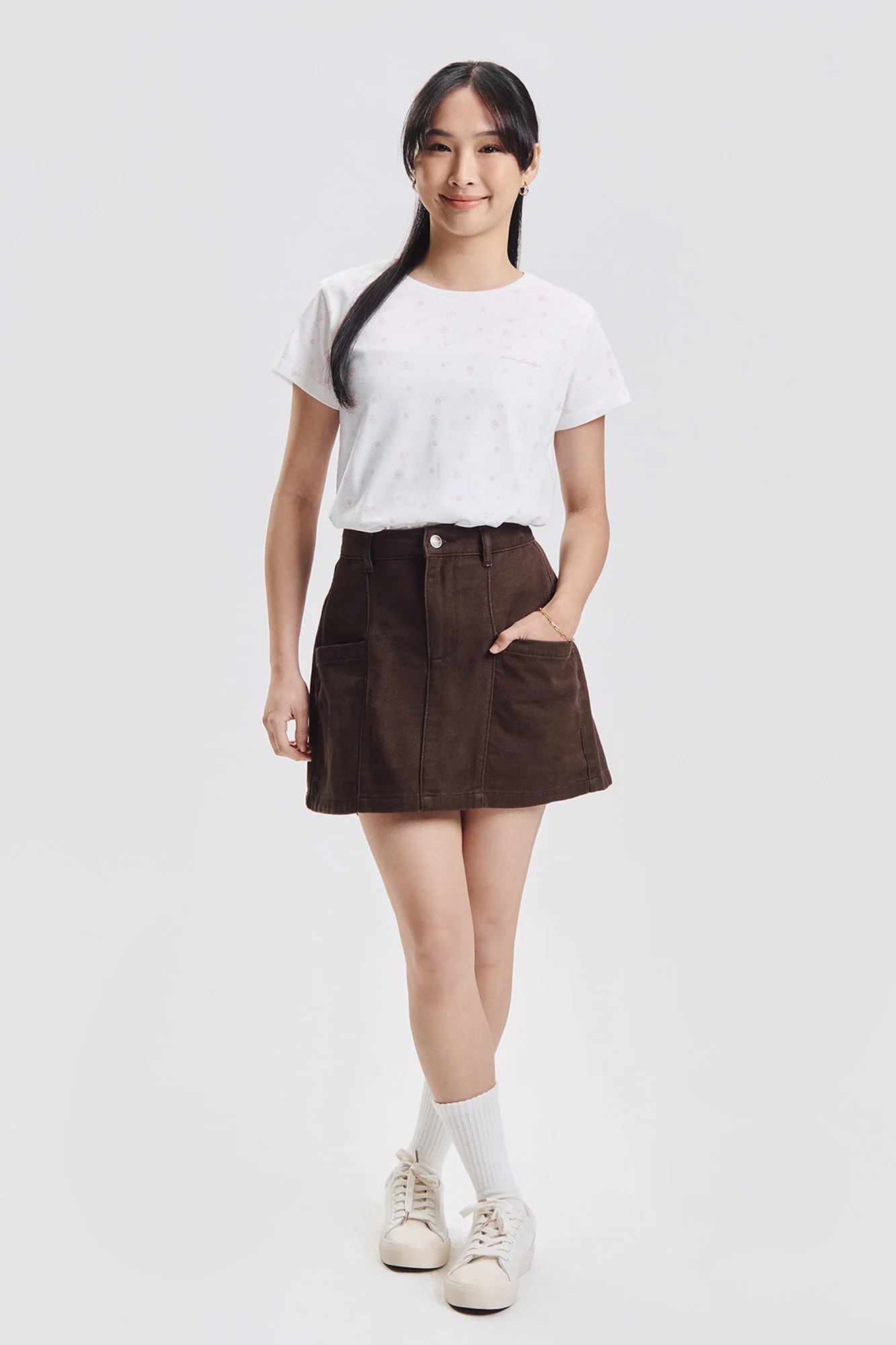 Colored Denim Skirt - Image 5