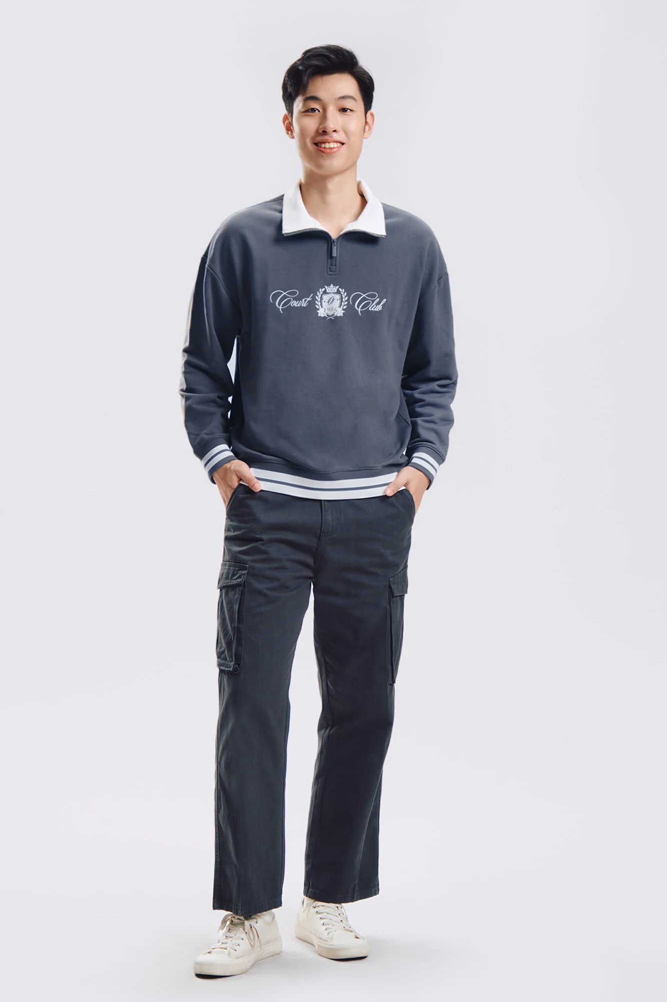 Court Club Relaxed Quarter Zip Pullover - Image 4