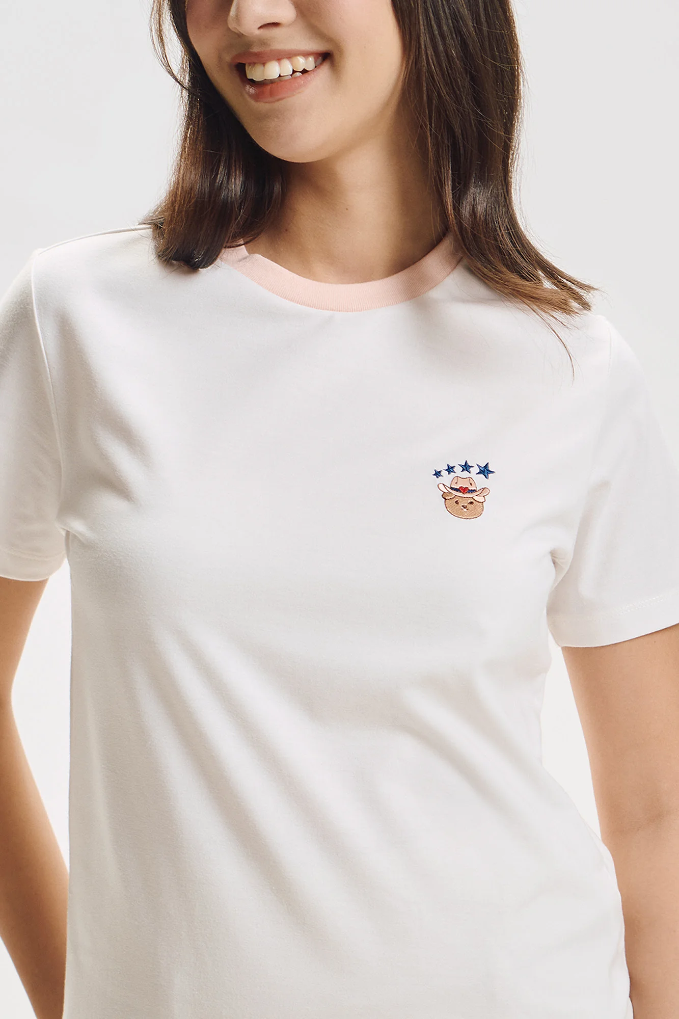 Cowboy Dog Relaxed Ringer Graphic T-Shirt - Image 2