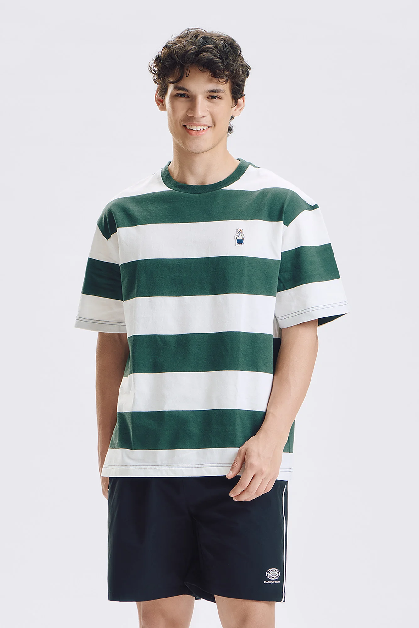 Crew Bear Relaxed Striped T-Shirt