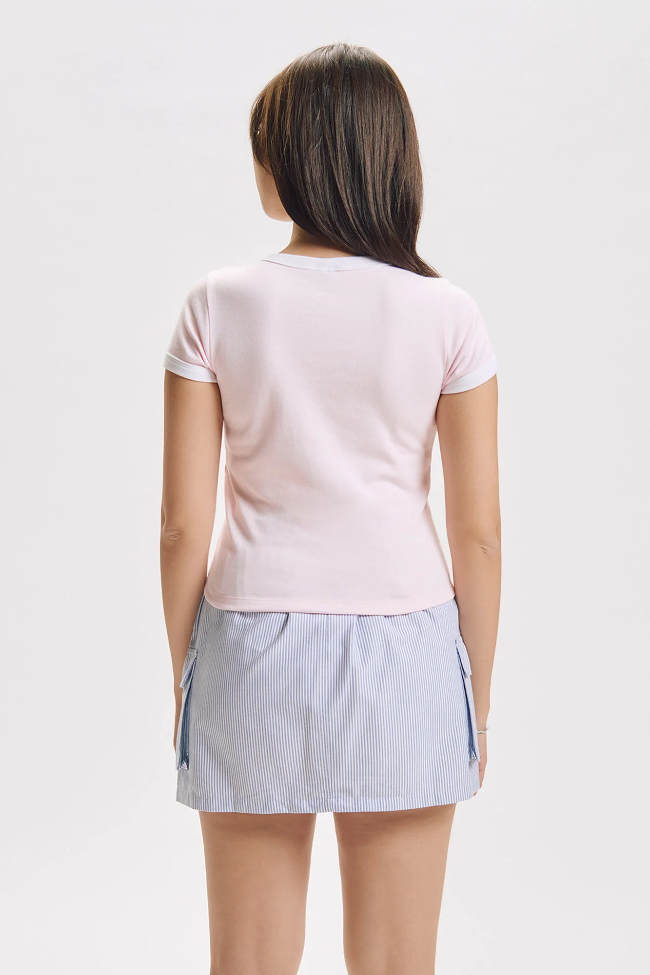 Crew Bear Slim Ringer Graphic T-Shirt - Image 3