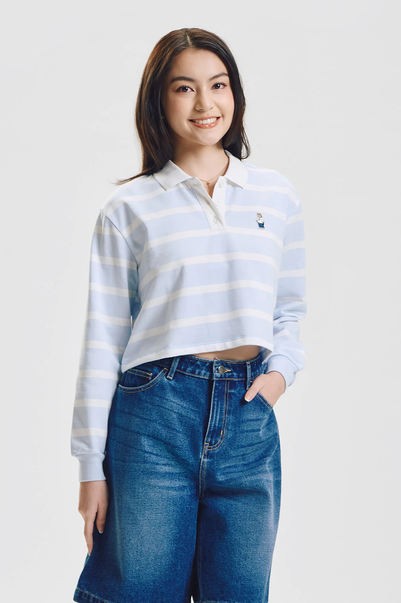 Crew Striped Loose Pullover Sweater