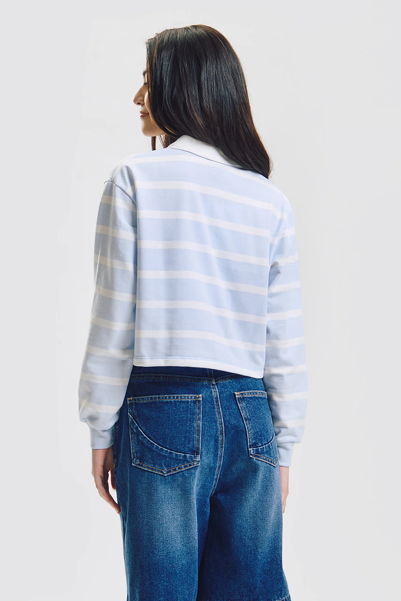 Crew Striped Loose Pullover Sweater - Image 3