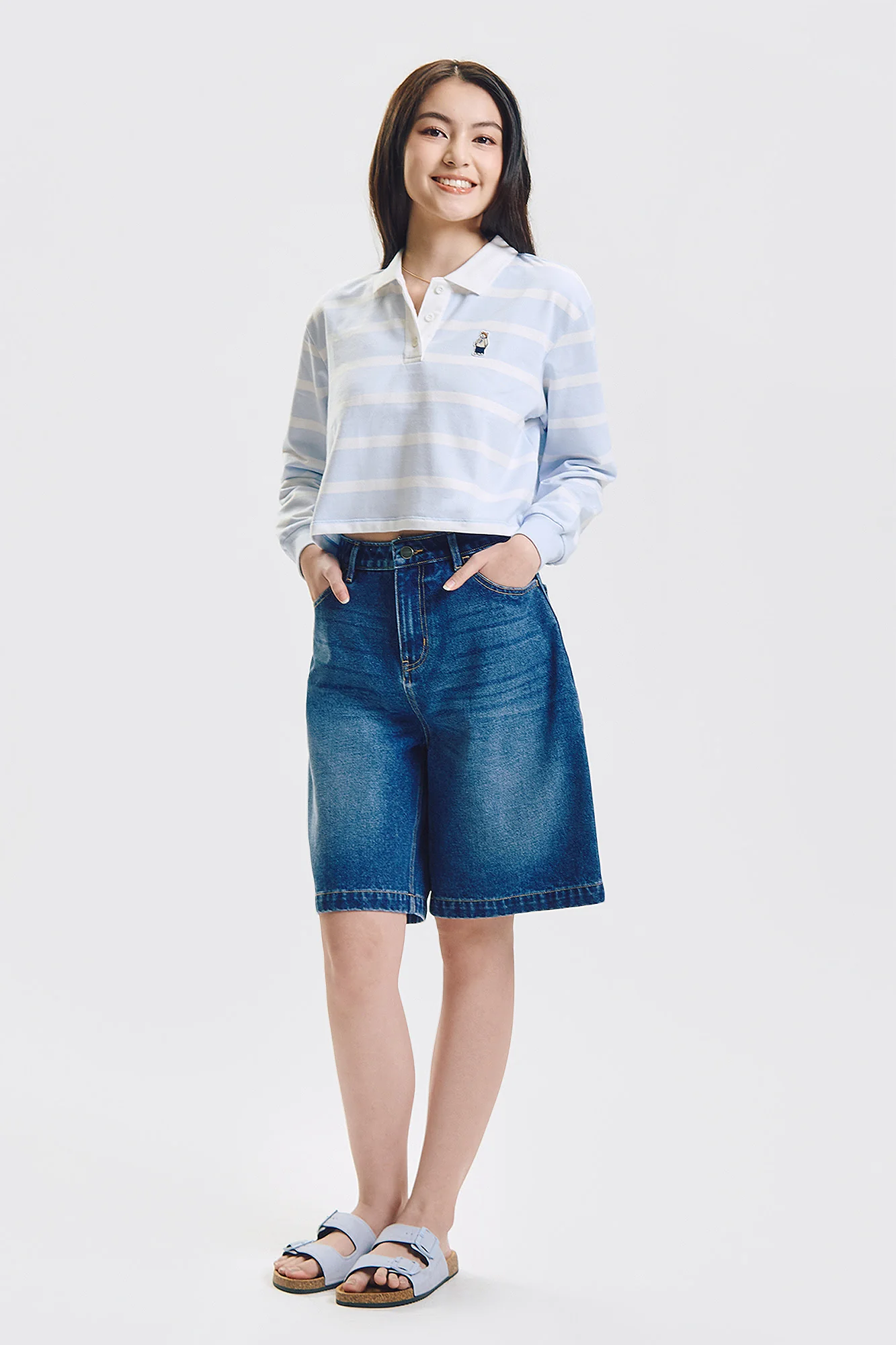 Crew Striped Loose Pullover Sweater - Image 4