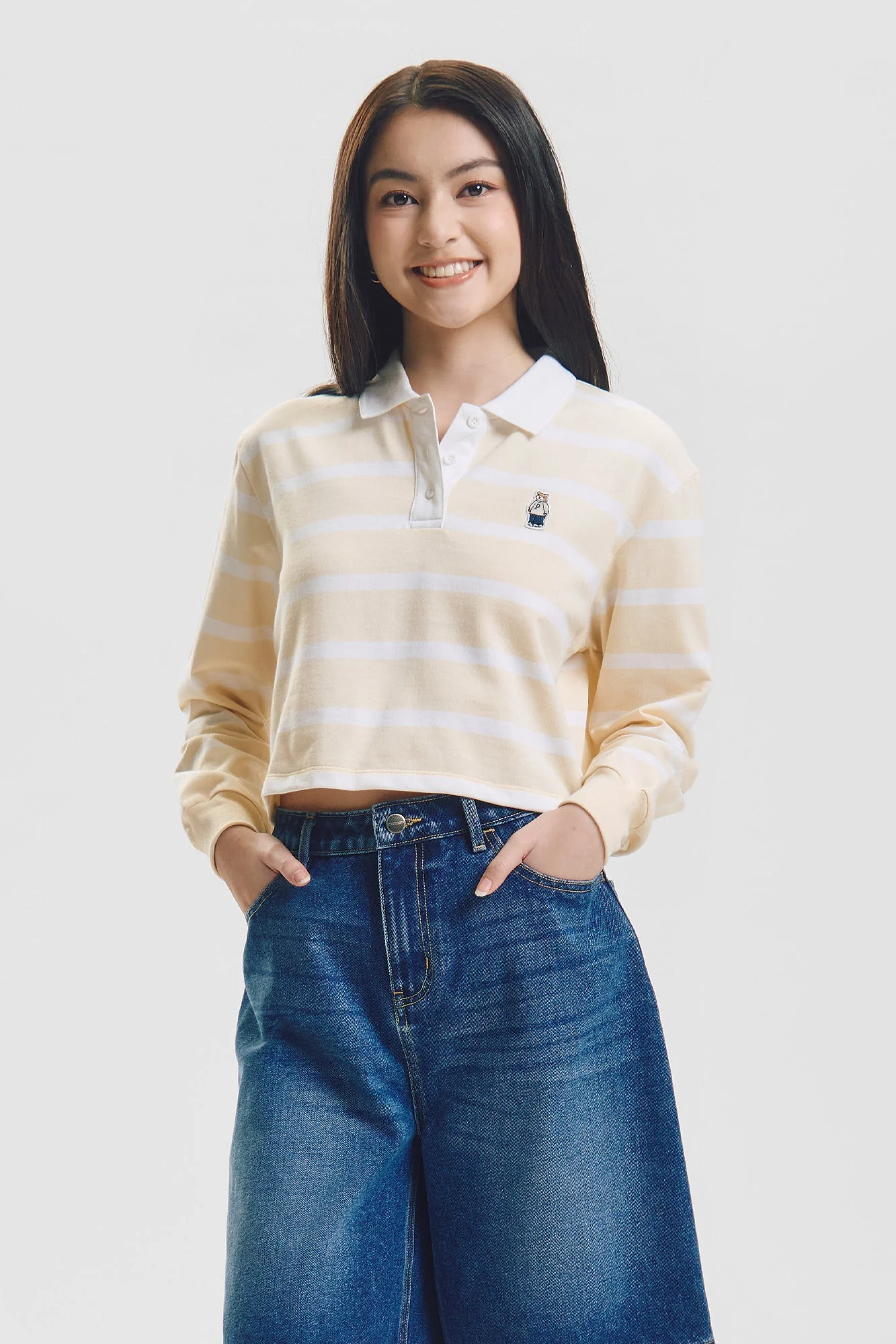 Crew Striped Loose Pullover Sweater - Image 5