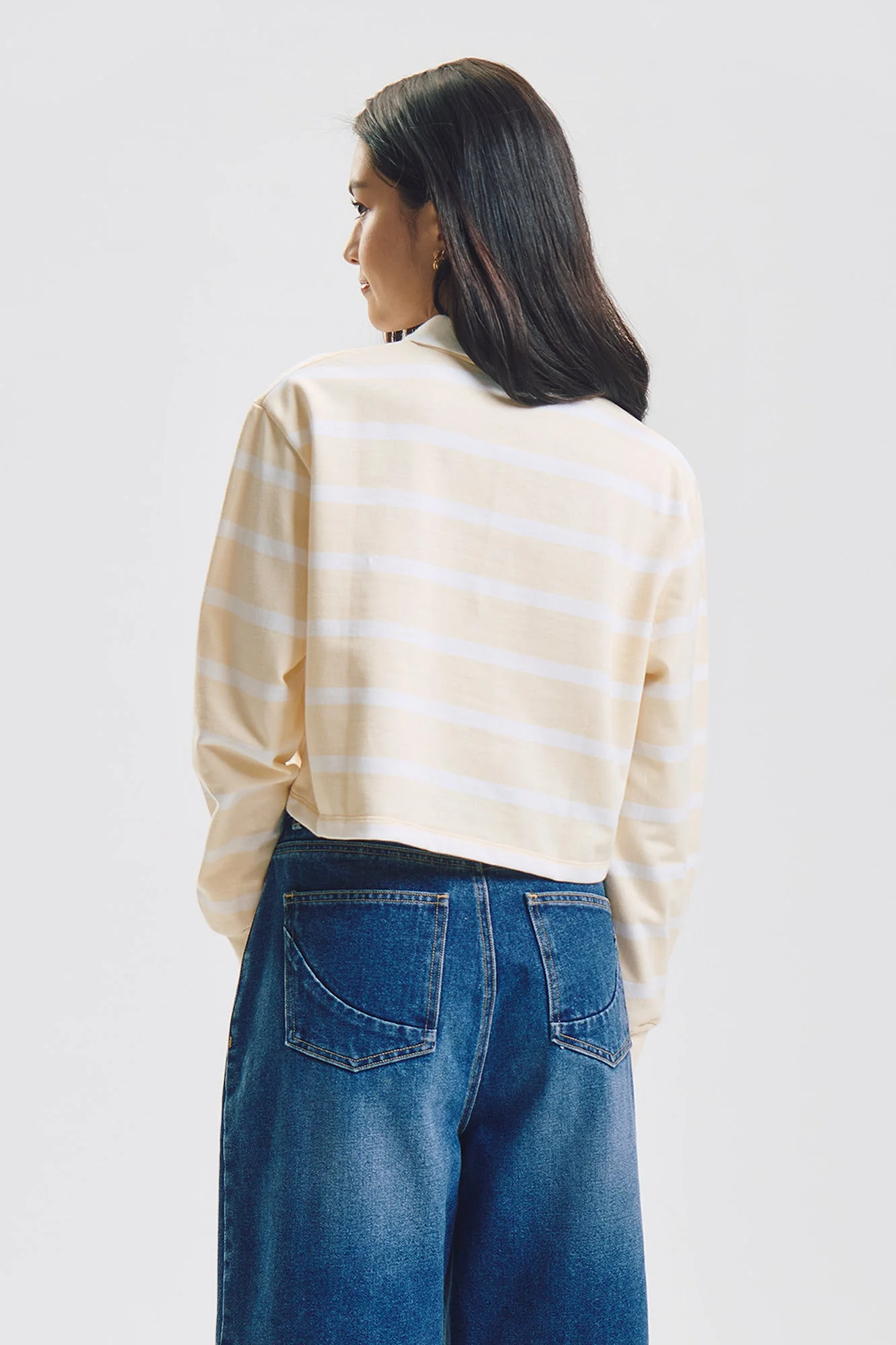 Crew Striped Loose Pullover Sweater - Image 7