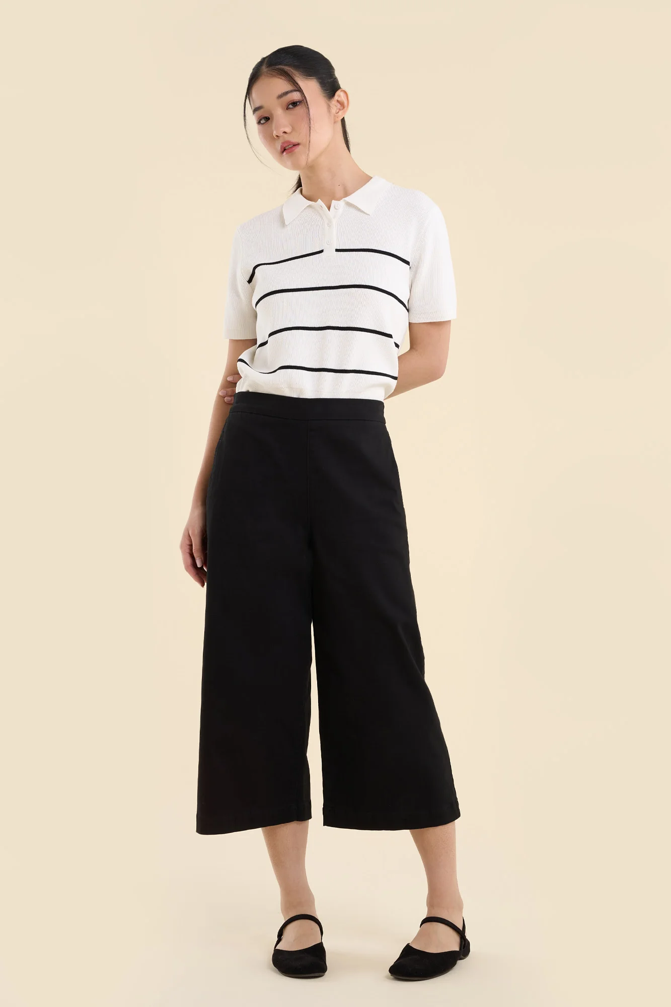 Dress Code Easy Wide Cropped Pants - Image 5