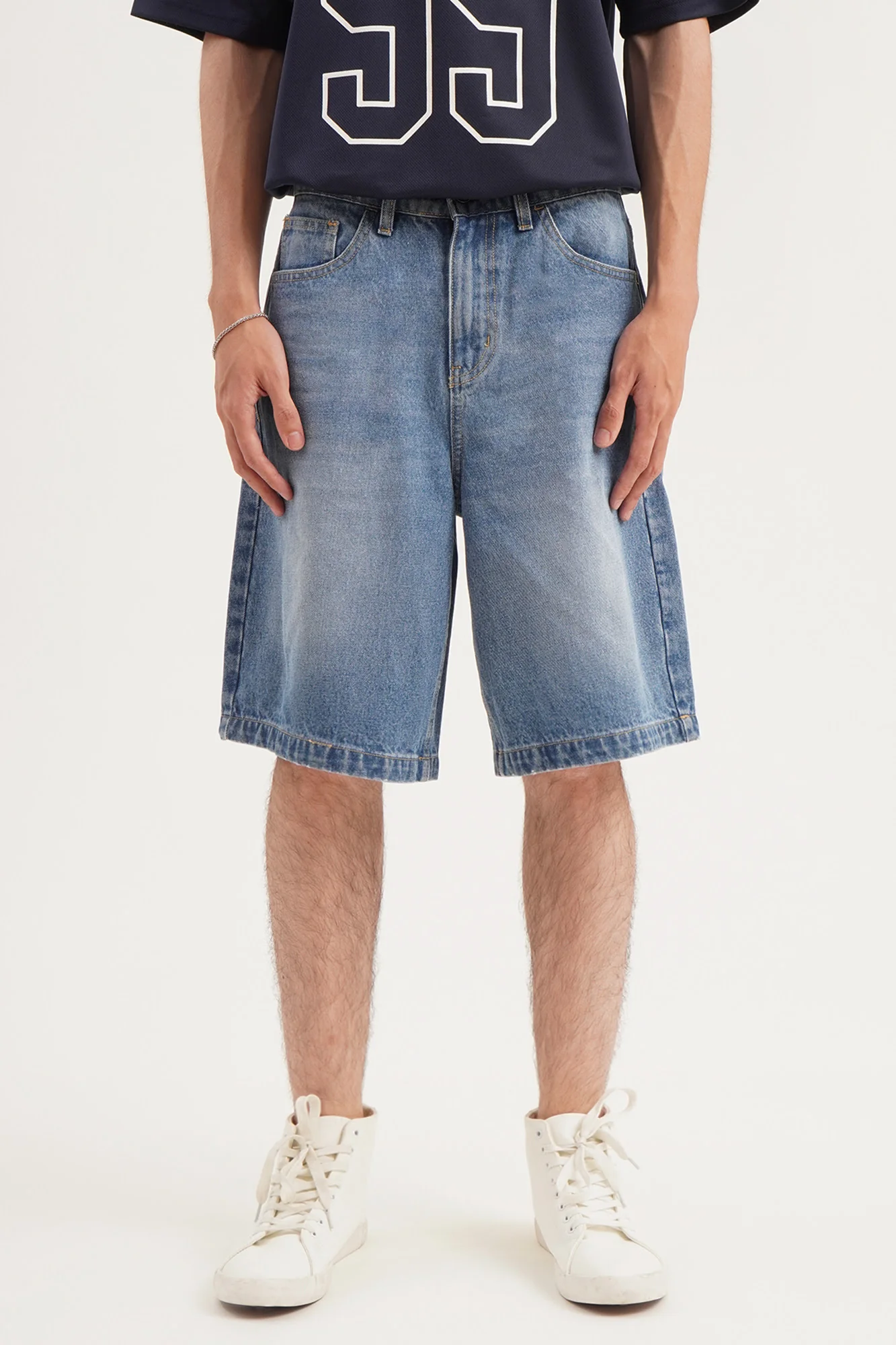 Denim Bermuda Shorts
