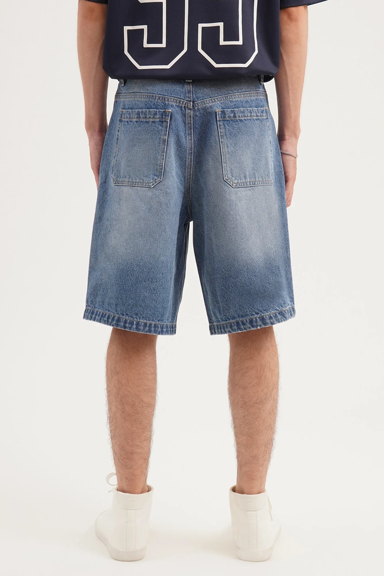 Denim Bermuda Shorts - Image 3