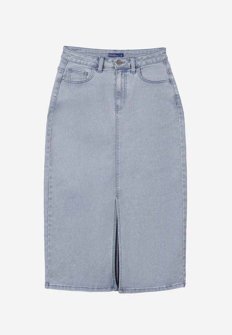 Denim Midi Skirt - Image 5
