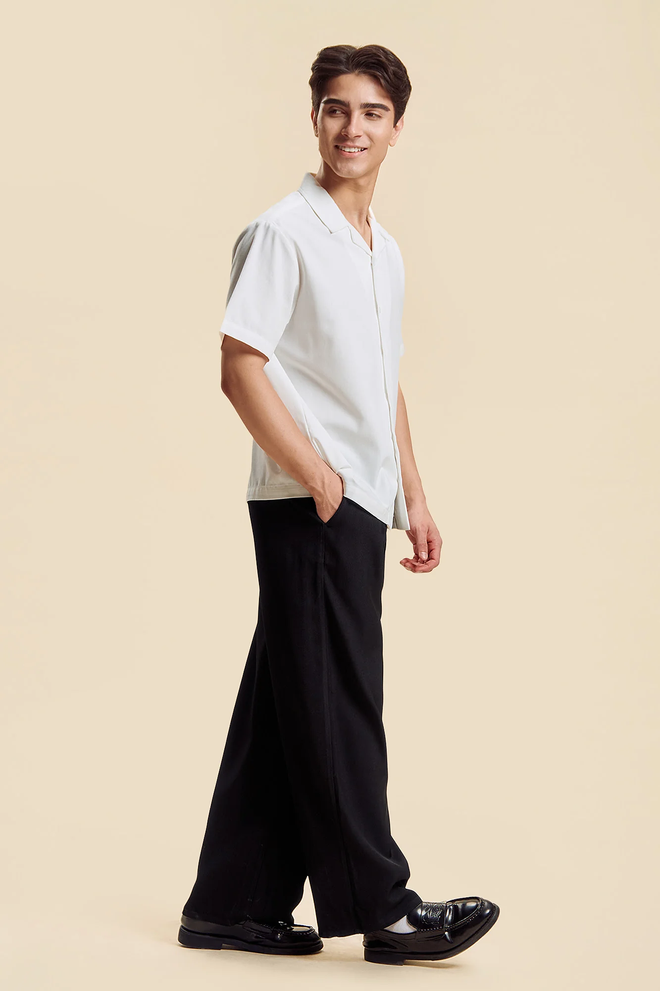 Drees Code Wide Fit Pleated Pants - Image 5