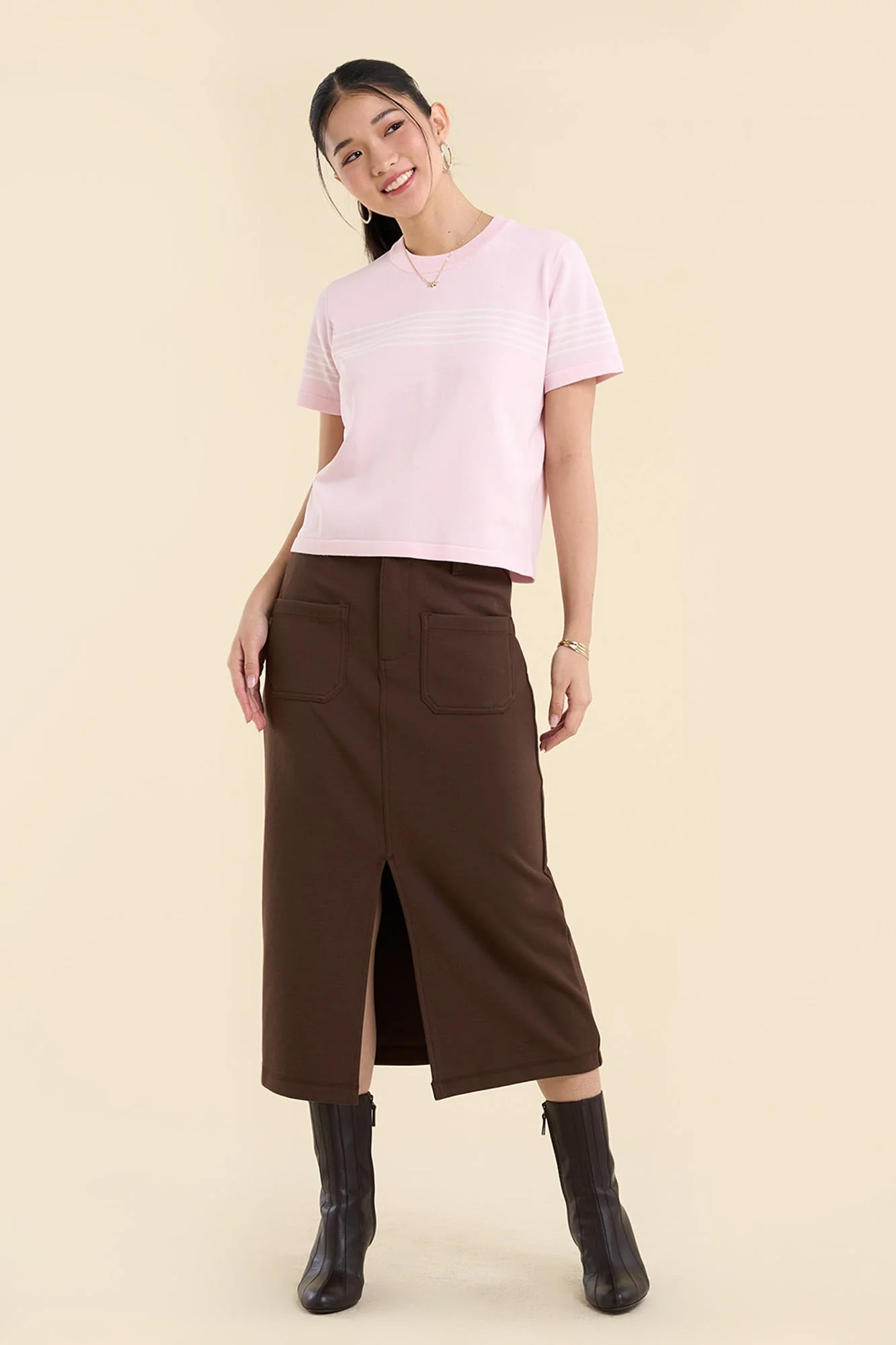 Dress Code Light Knit Stripes T-Shirt - Image 8