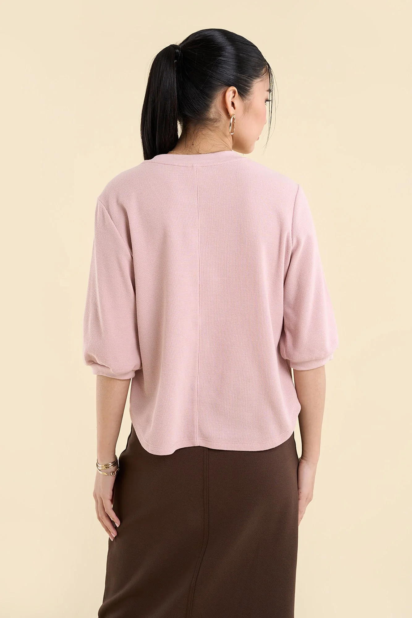 Dress Code Loose Textured Top - Image 11