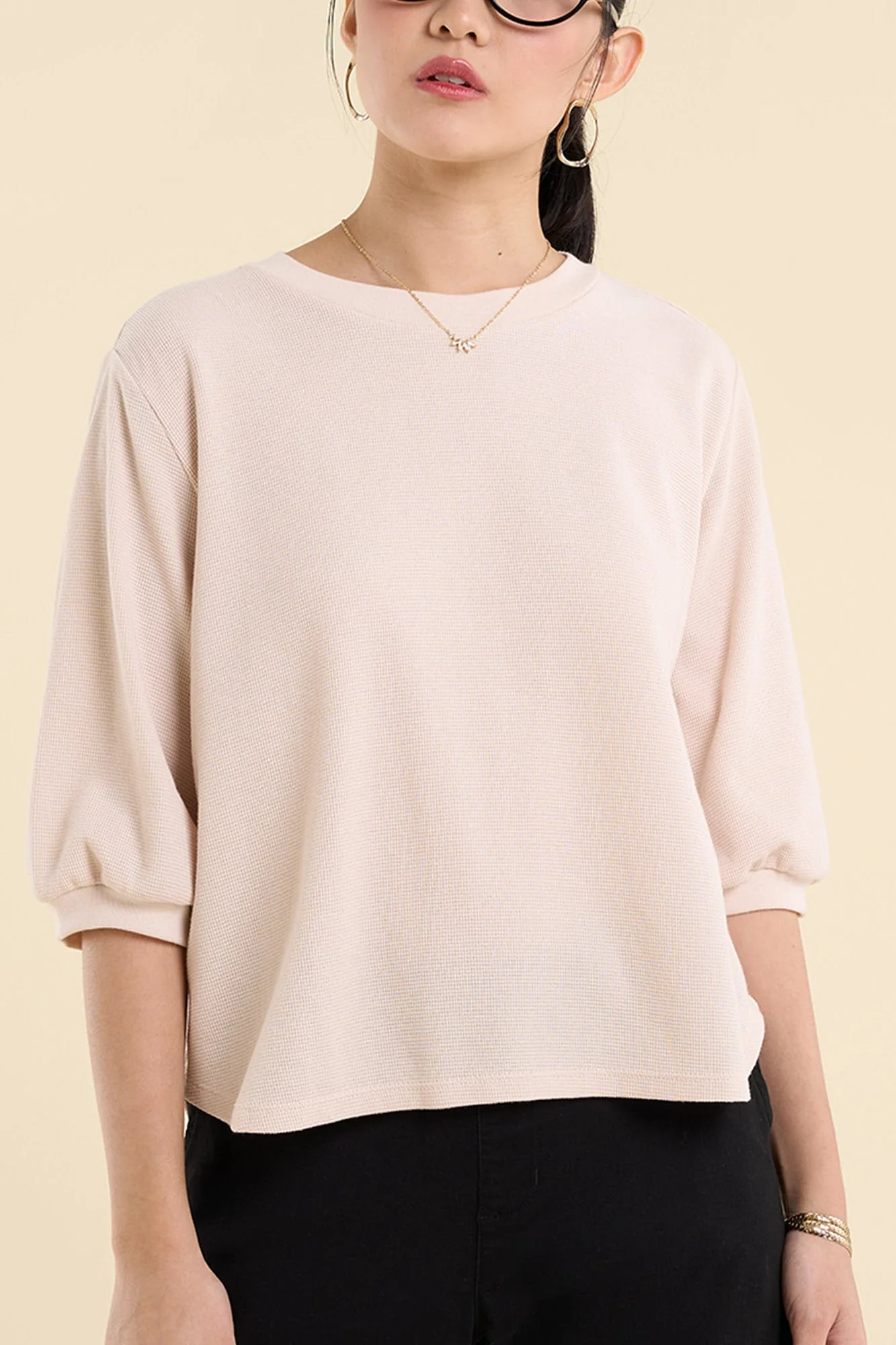 Dress Code Loose Textured Top - Image 18