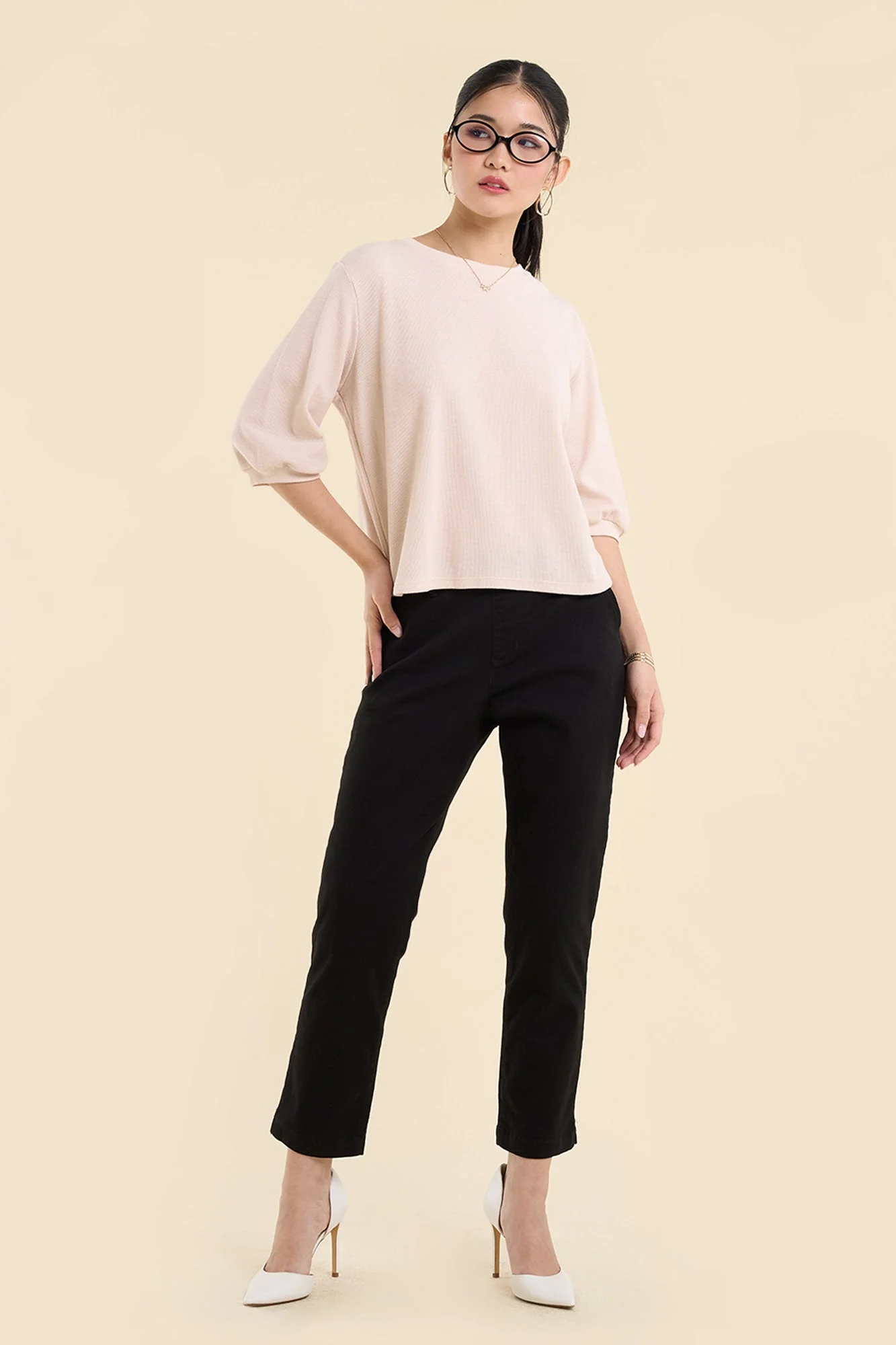 Dress Code Loose Textured Top - Image 20