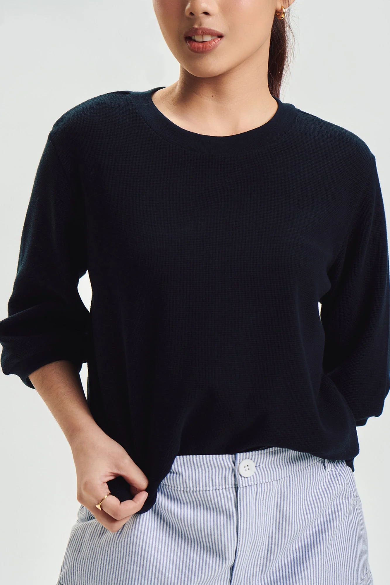 Dress Code Loose Textured Top - Image 28