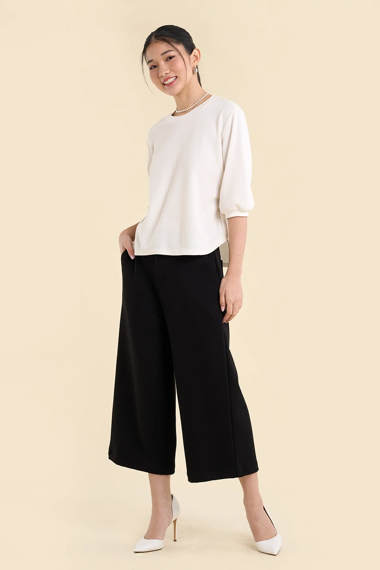 Dress Code Loose Textured Top - Image 4