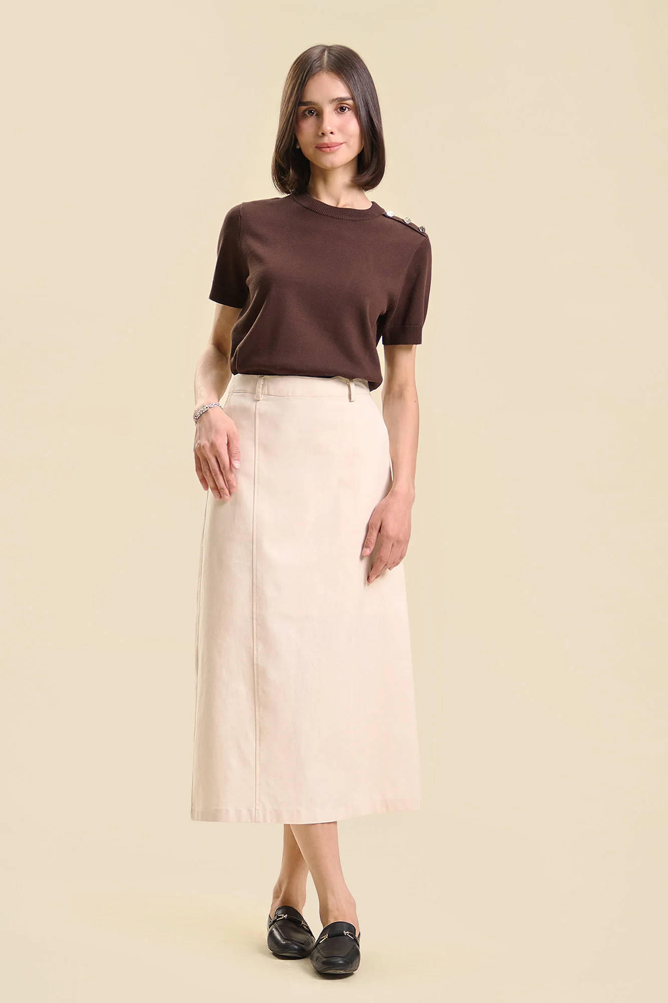 Dress Code Midi Linen Skirt - Image 5