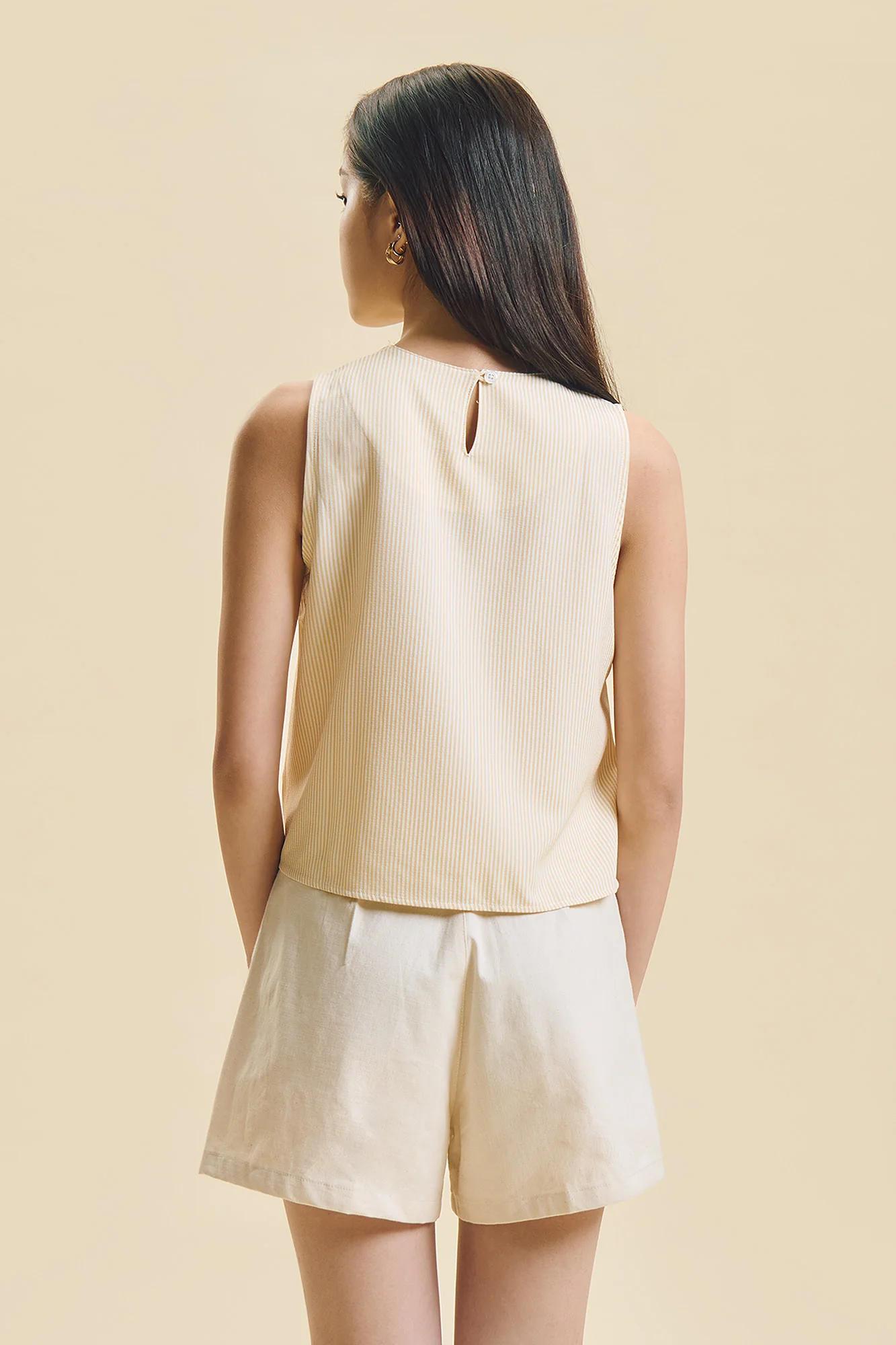 Dress Code Sleeveless Striped Relaxed Top - Image 3