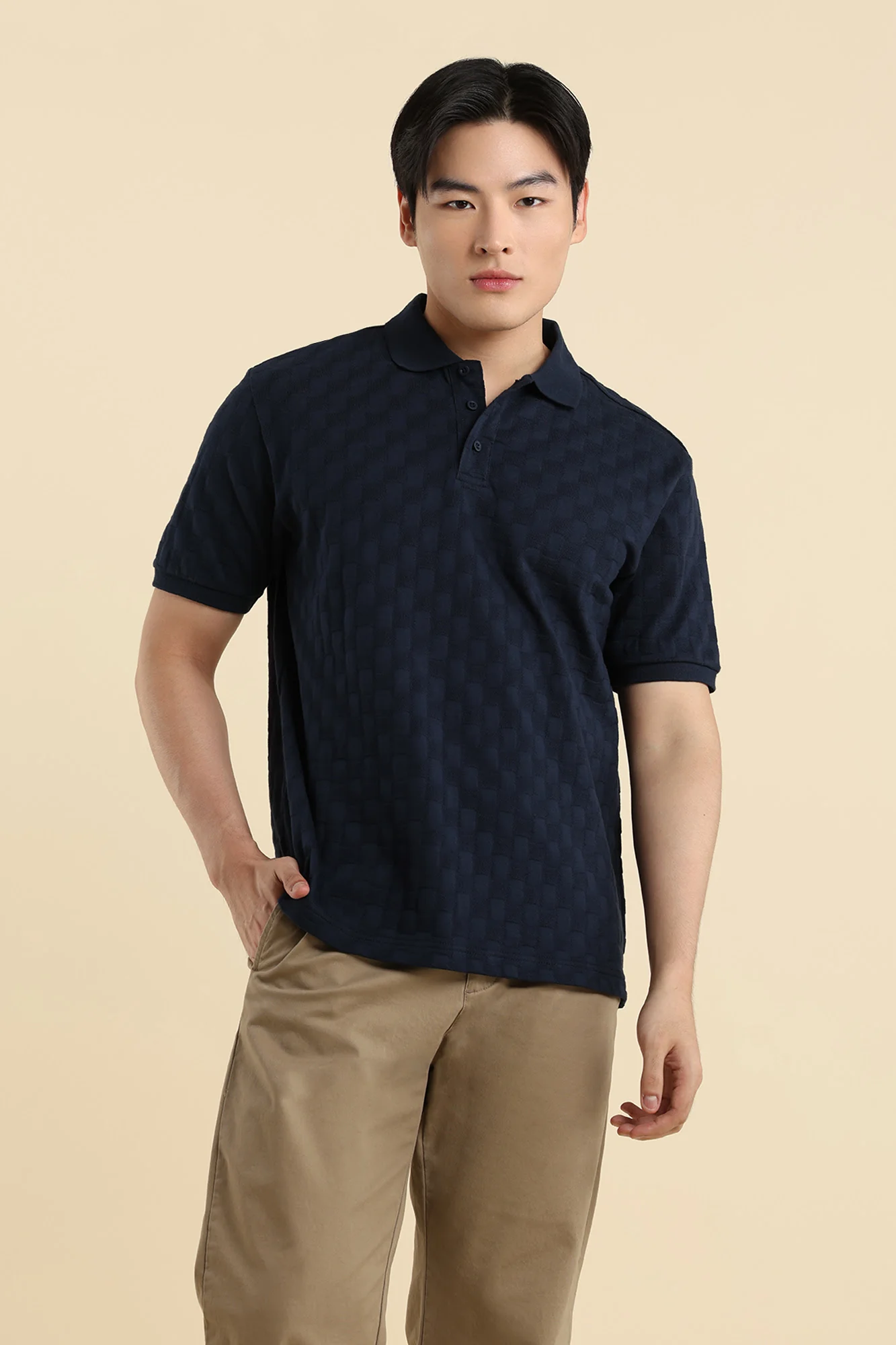 Dress Code Textured Polo