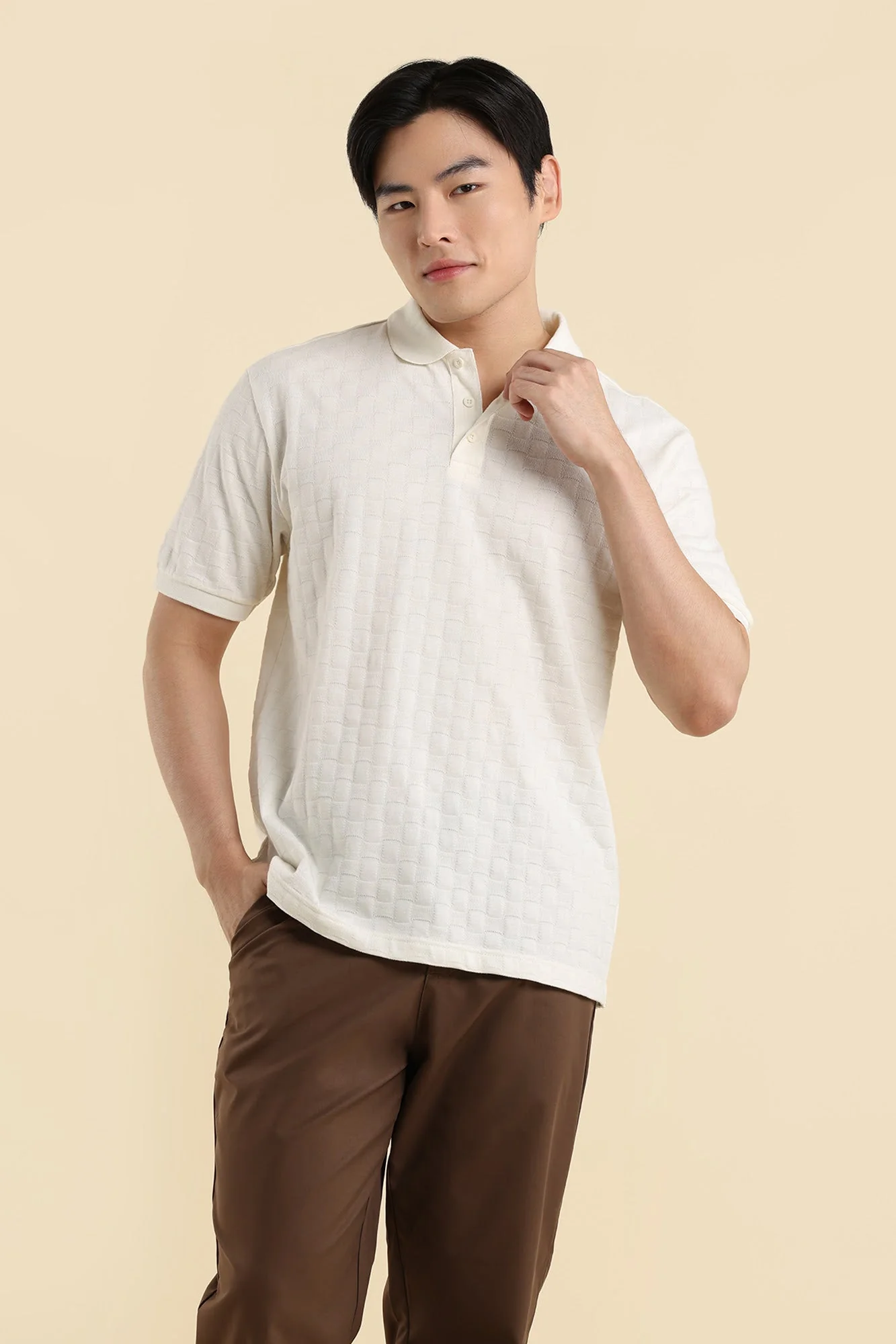 Dress Code Textured Polo - Image 5