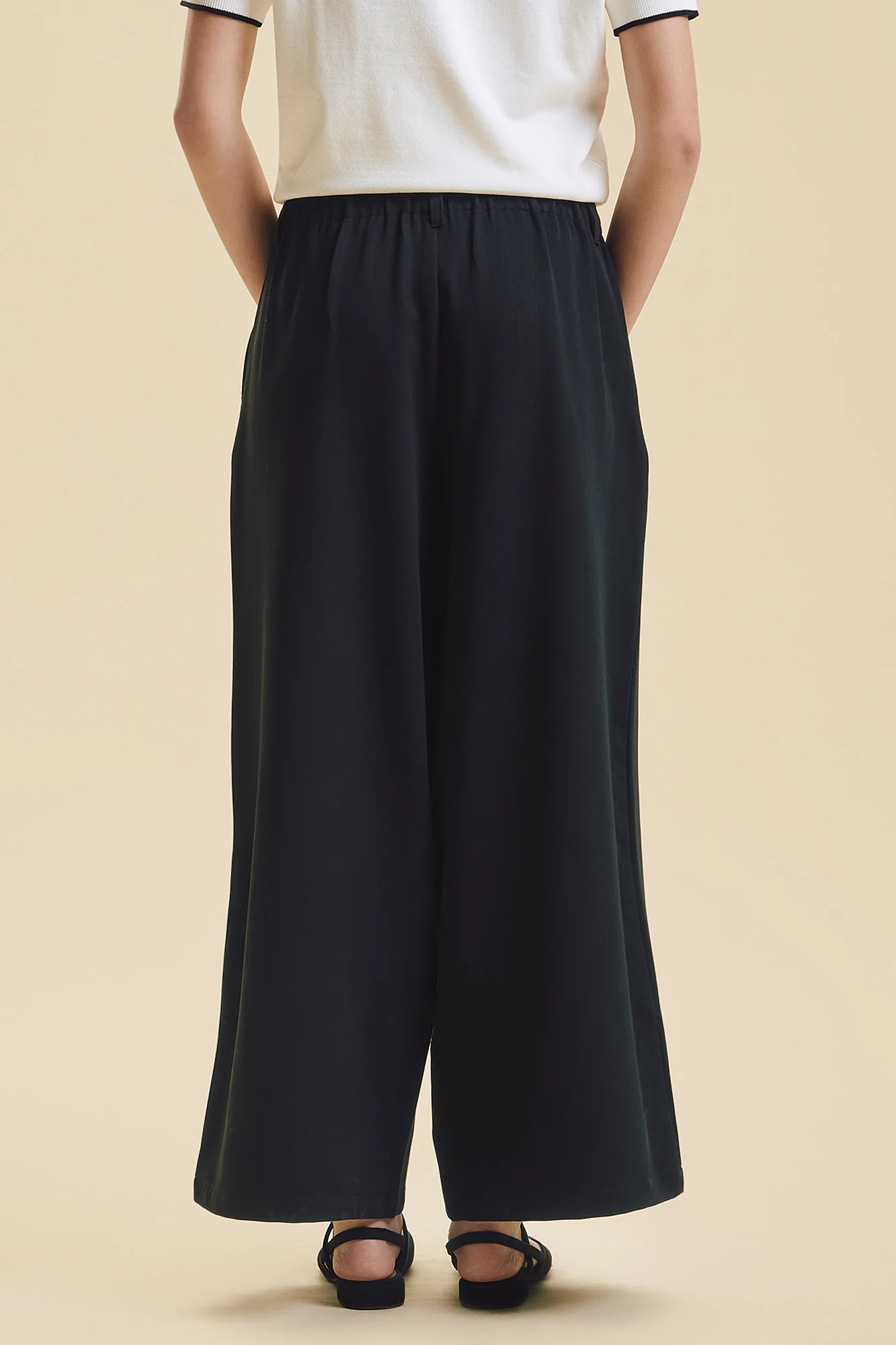 Dress Code Wide Fit Pleated Trousers - Image 3