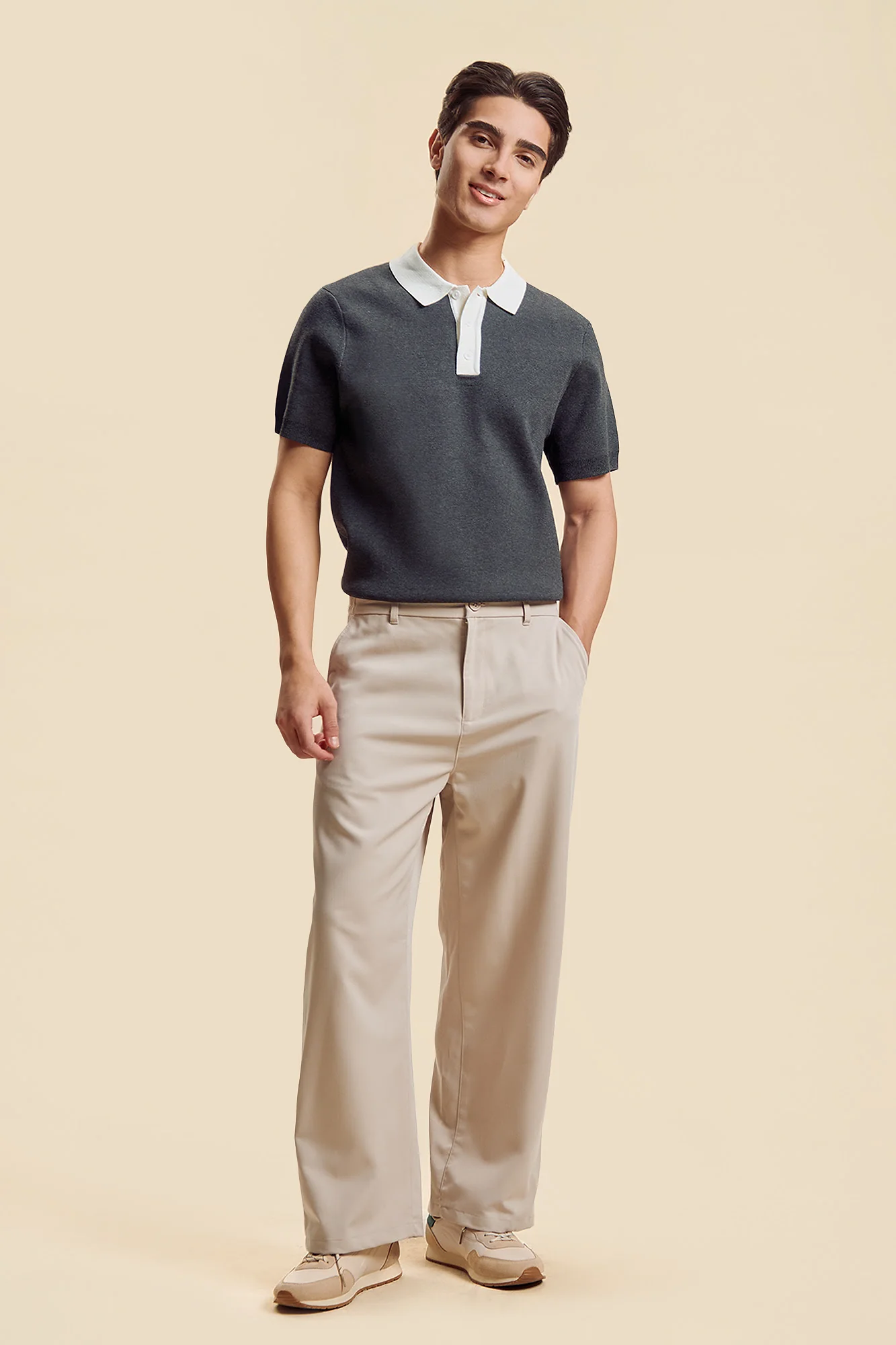 Dress Code Wide Fit Trousers - Image 5
