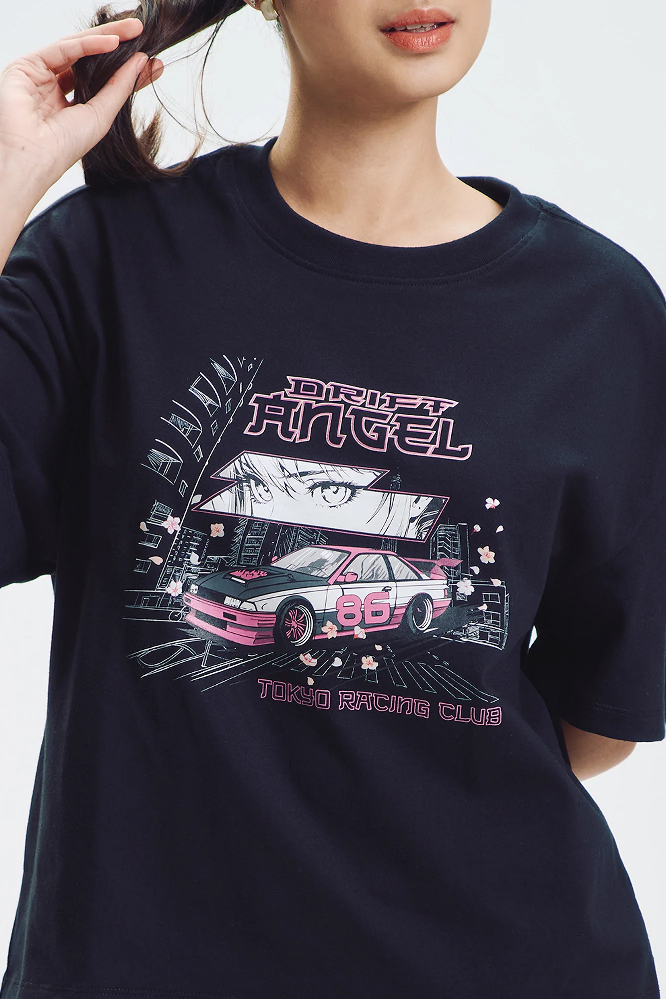 Drift Angel Loose Graphic T-Shirt - Image 2