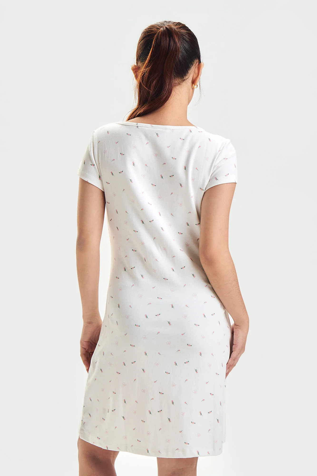 Floral All-Over Print Skater Dress - Image 3