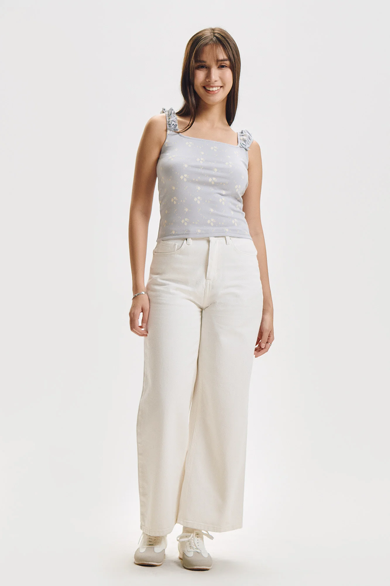 Floral All-Over Print Slim Top - Image 4