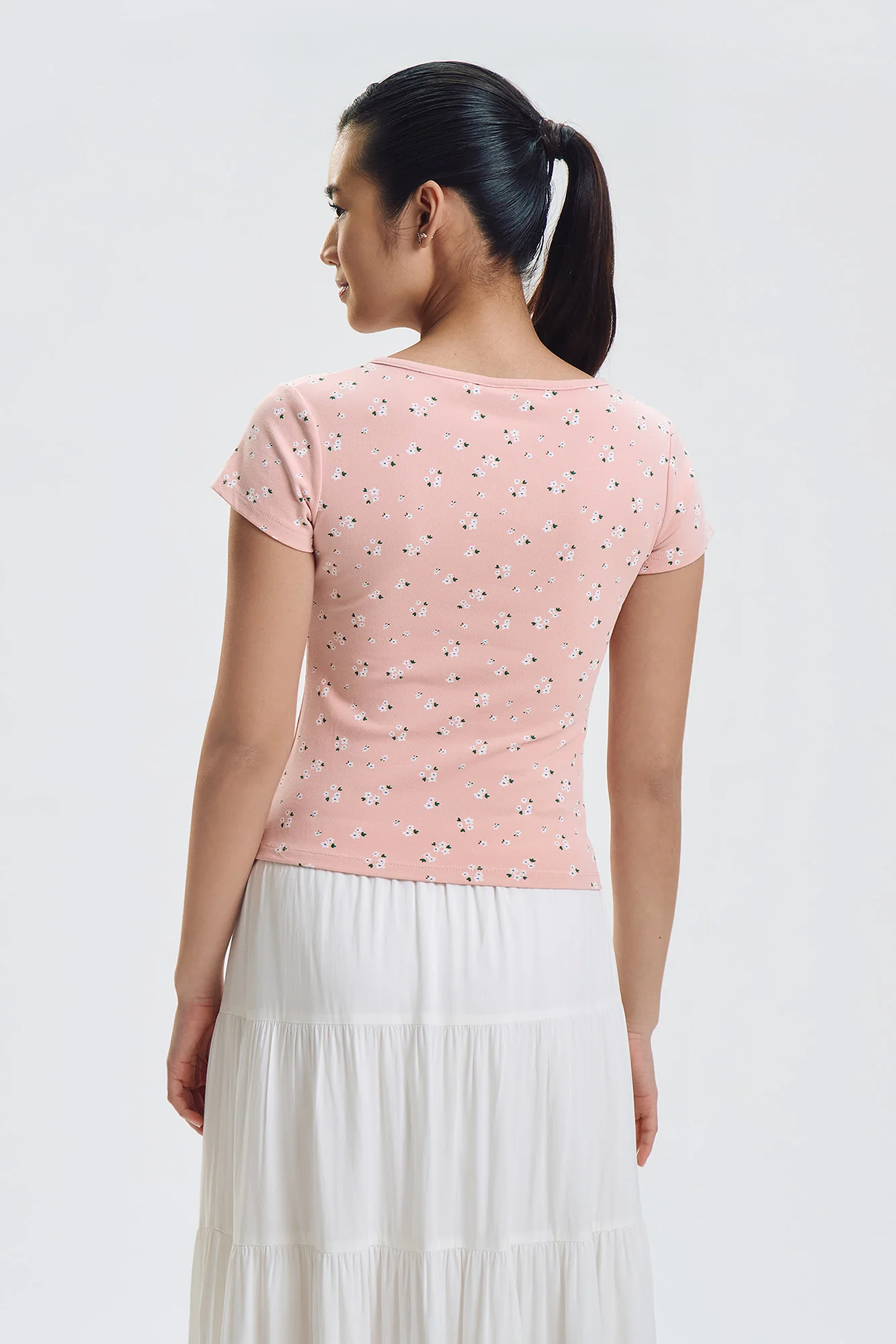 Floral Wrap All-Over Print T-Shirt - Image 3